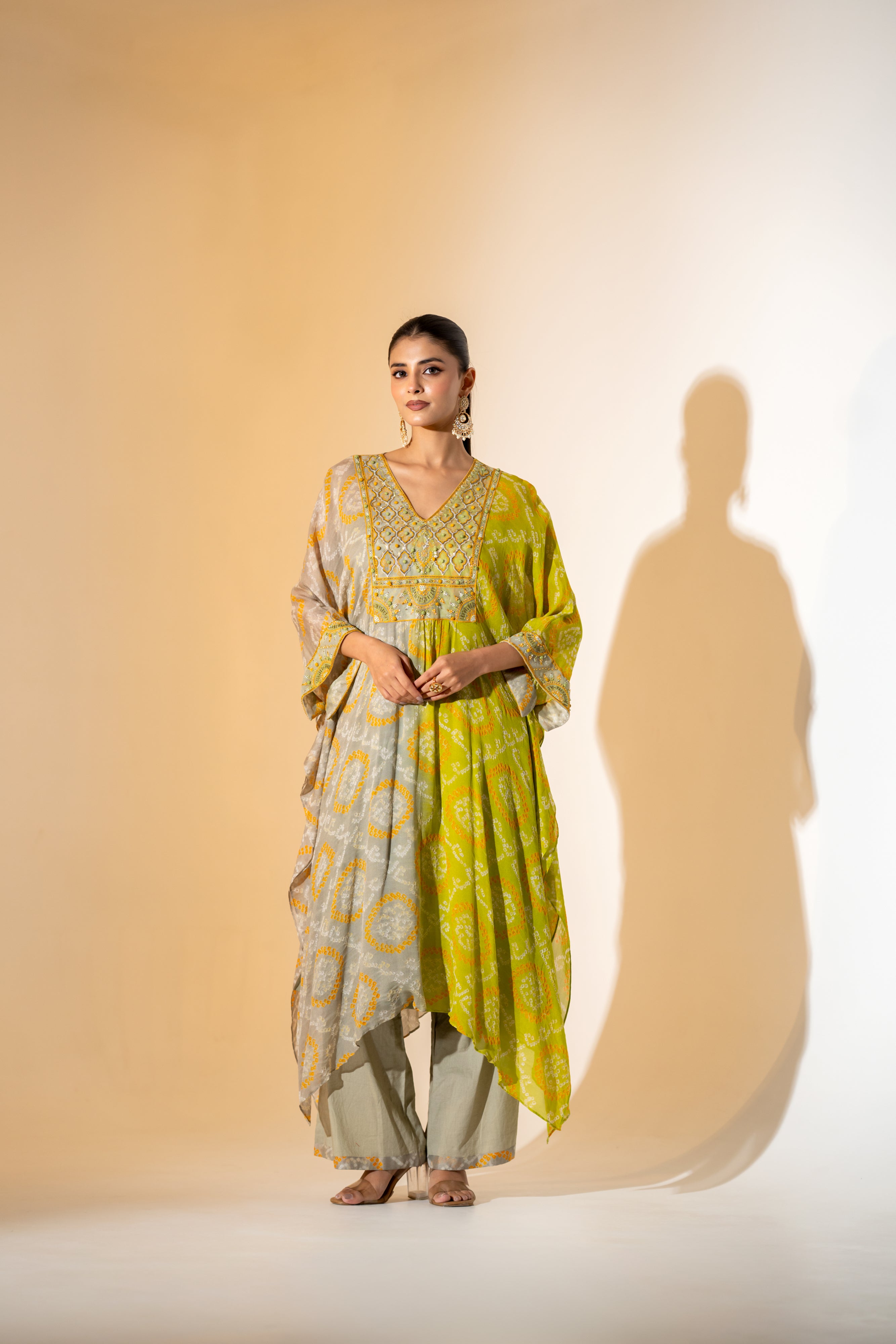 DUAL OLIVE AND GREY TOP BOTTOM