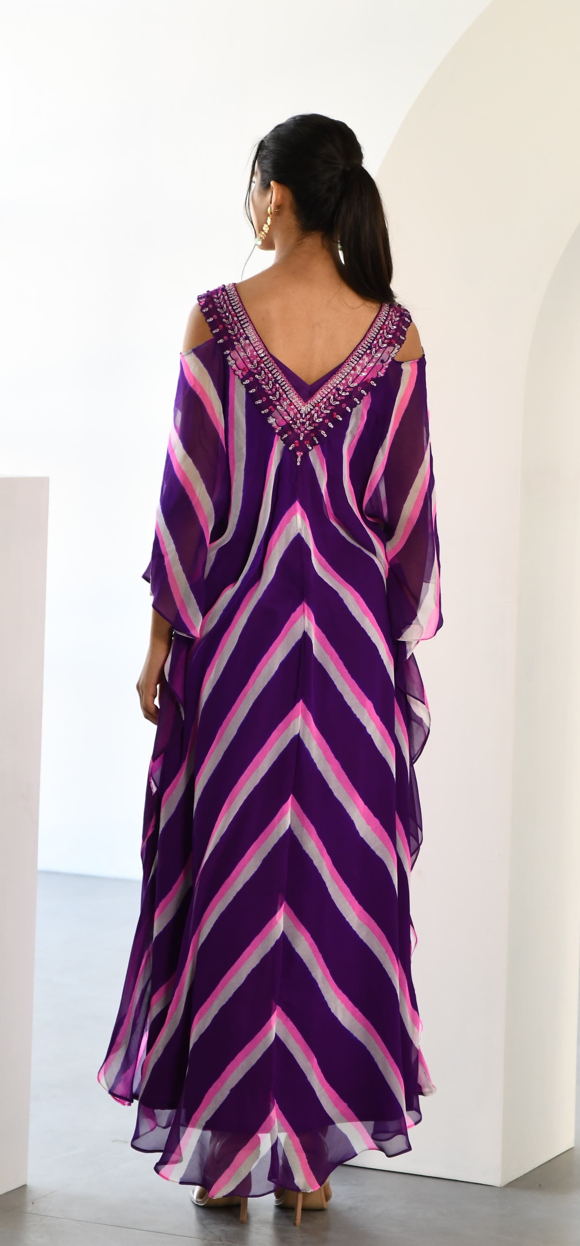 PURPLE LEHERIYA TUNIC