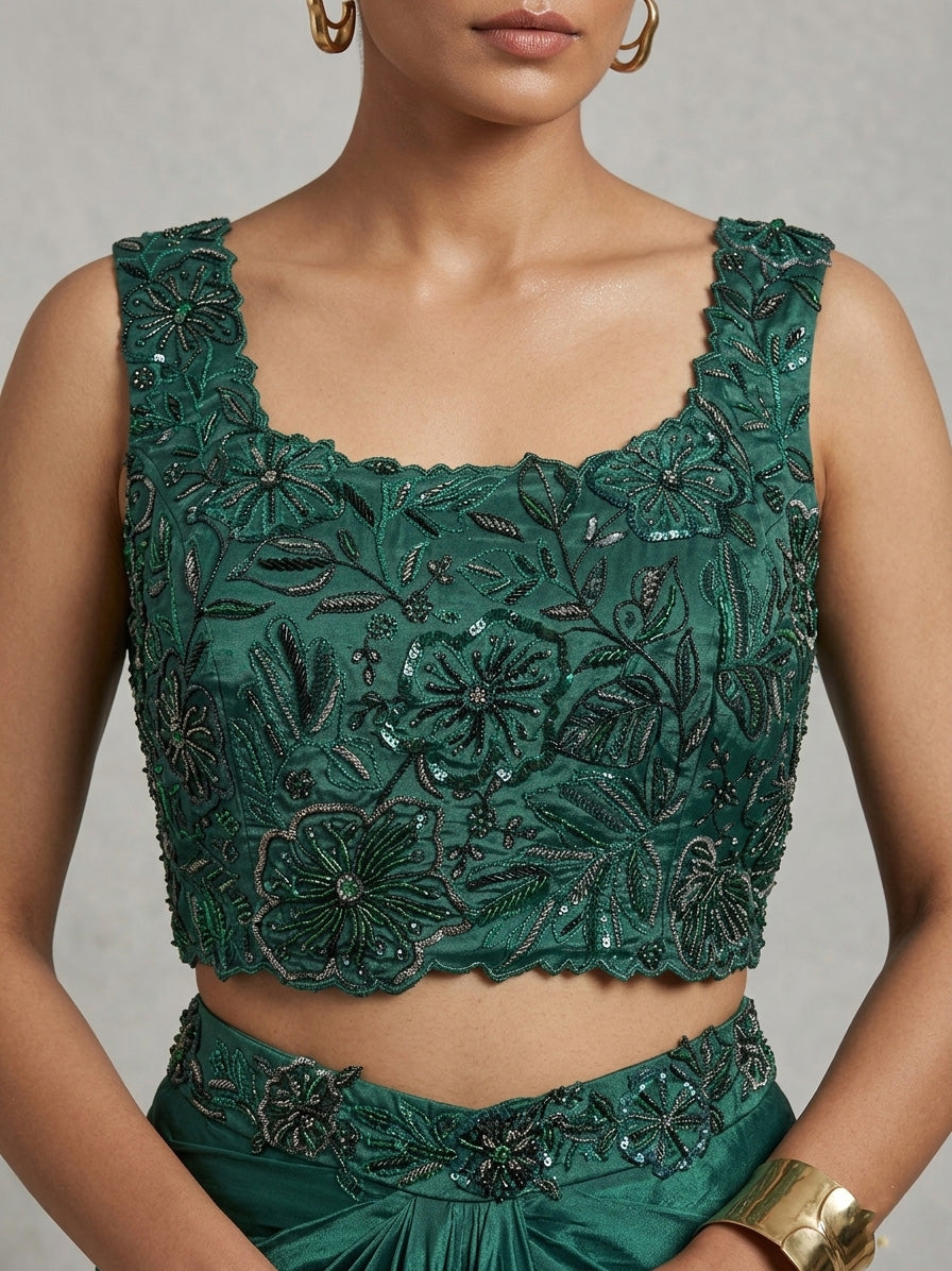 GREEN JACKET SET