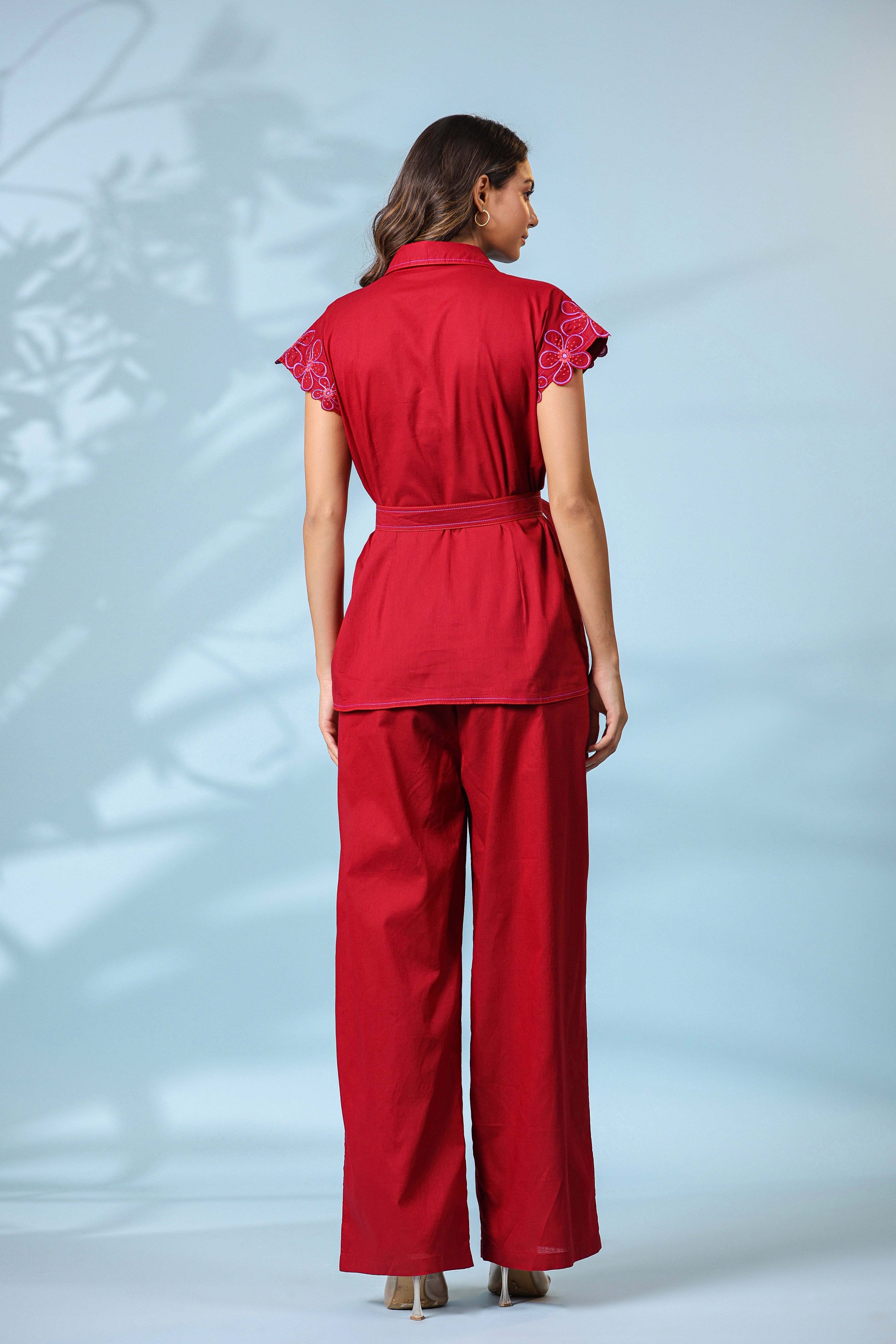 Maroon Top Bottom Customize