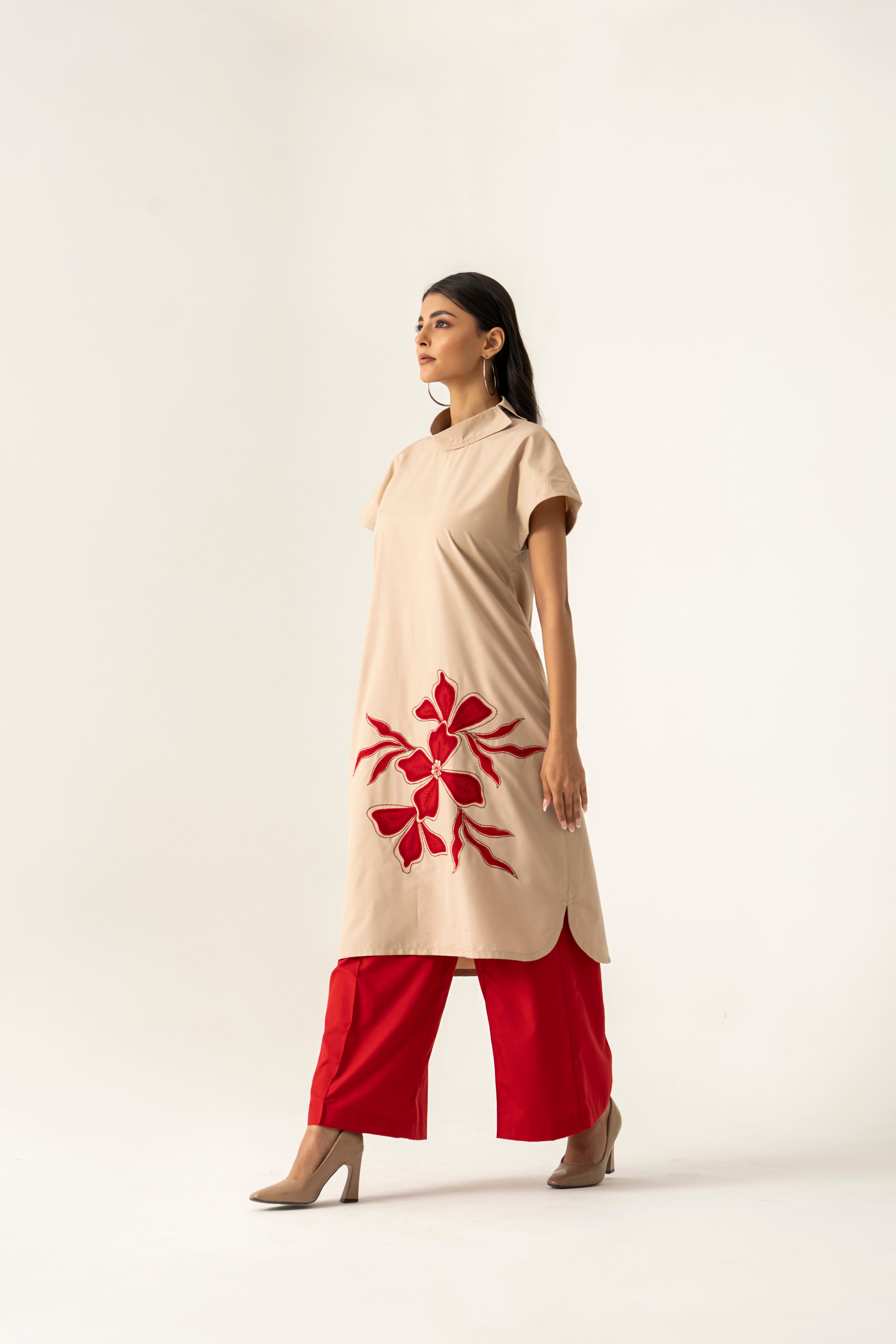 Crimson Bloom Co-Ord Set