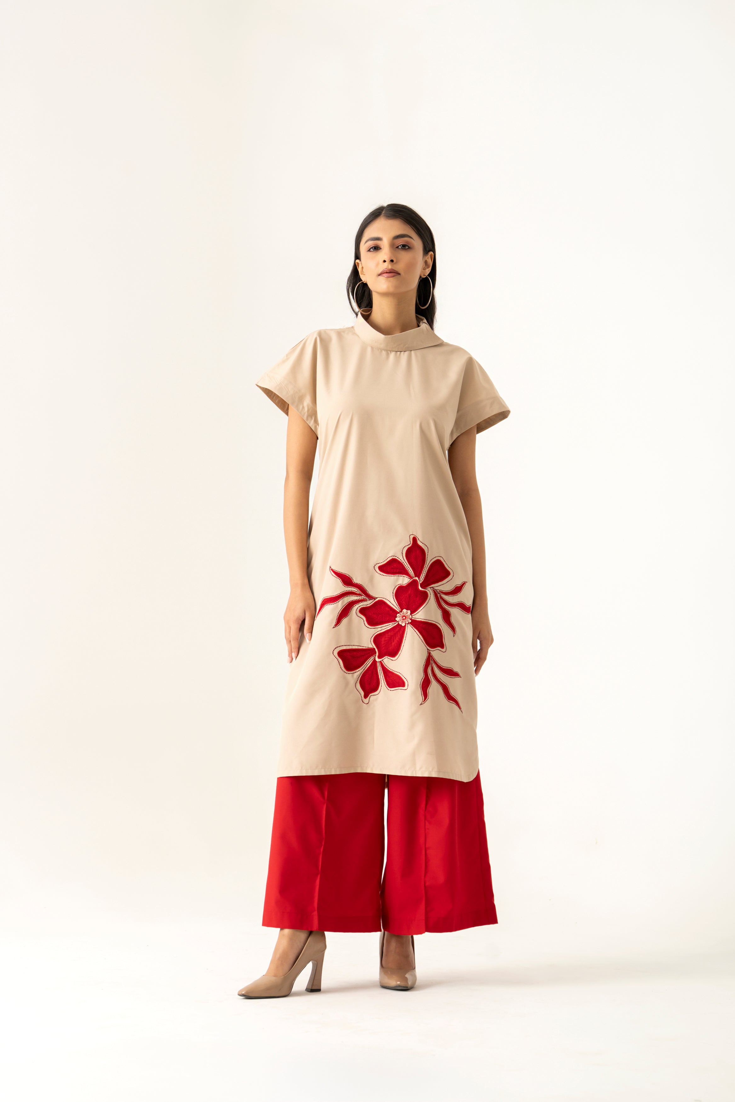 Crimson Bloom Co-Ord Set