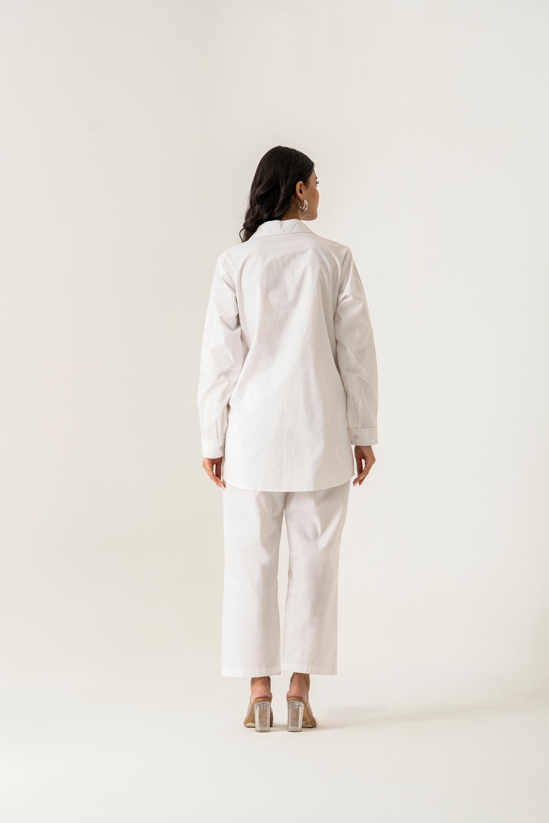 White Co-ord Set with Embroidery