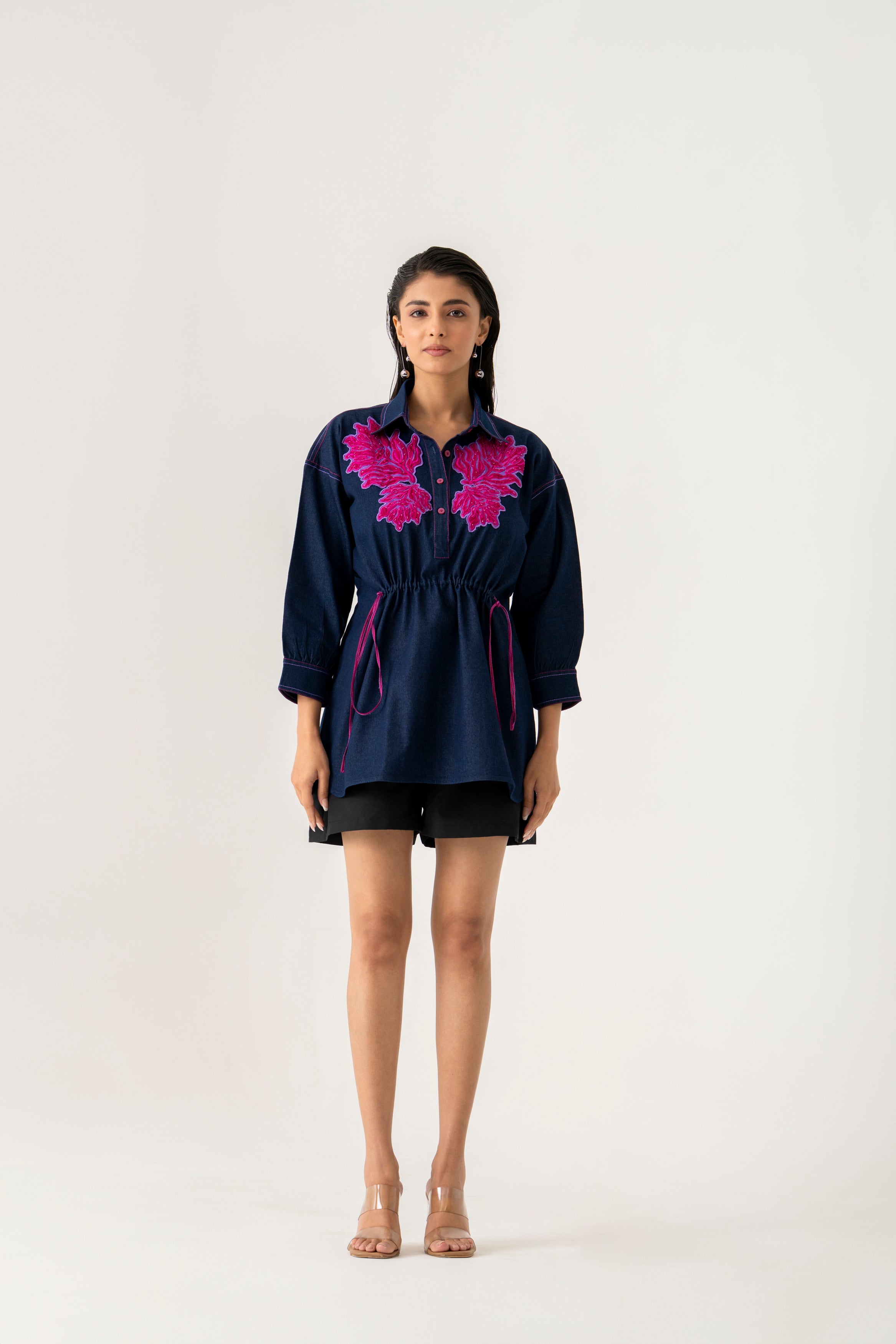 Denim Bloom Co-Ord Set