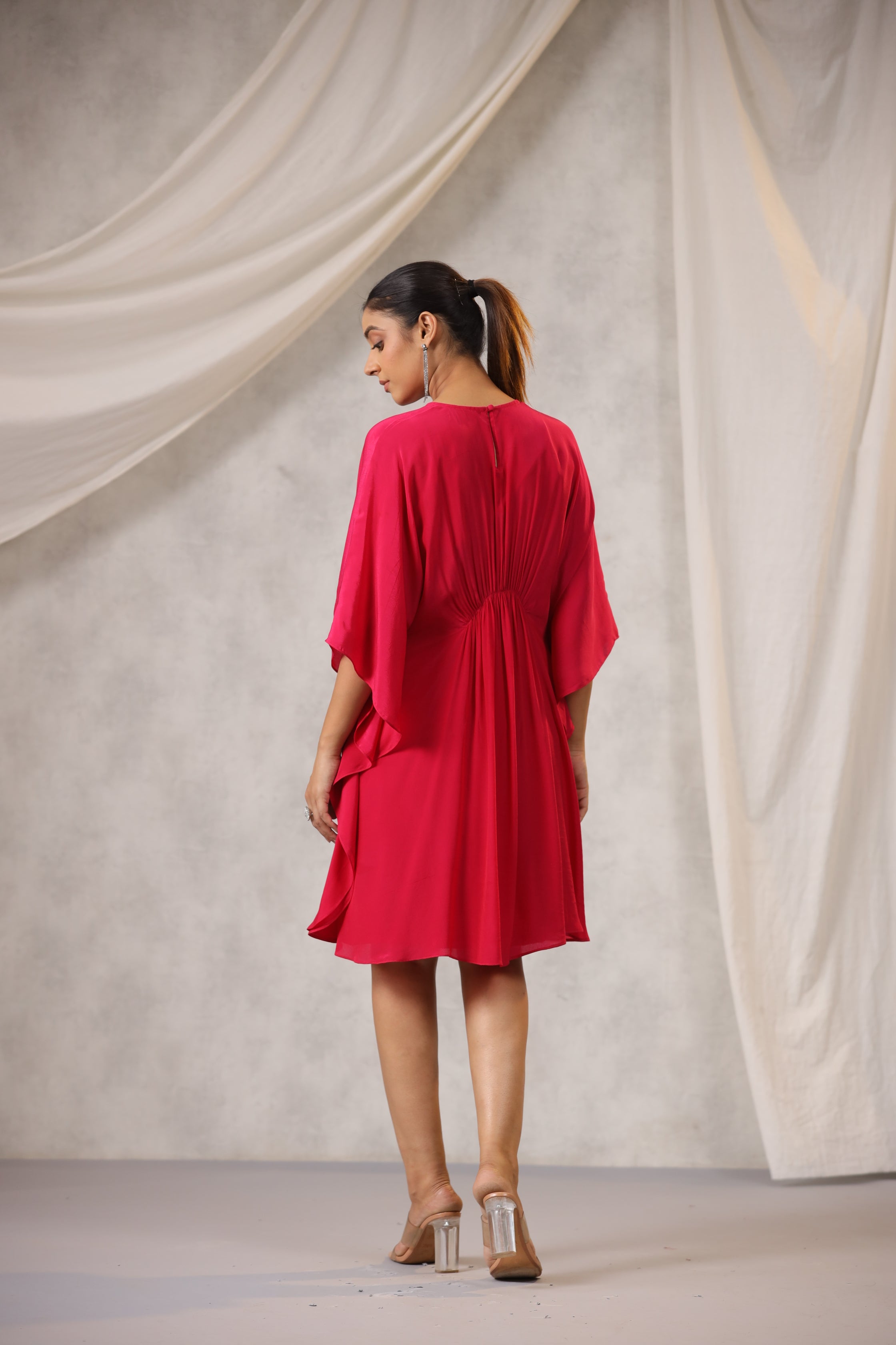 RASPBERRY PINK KAFTAN TUNIC