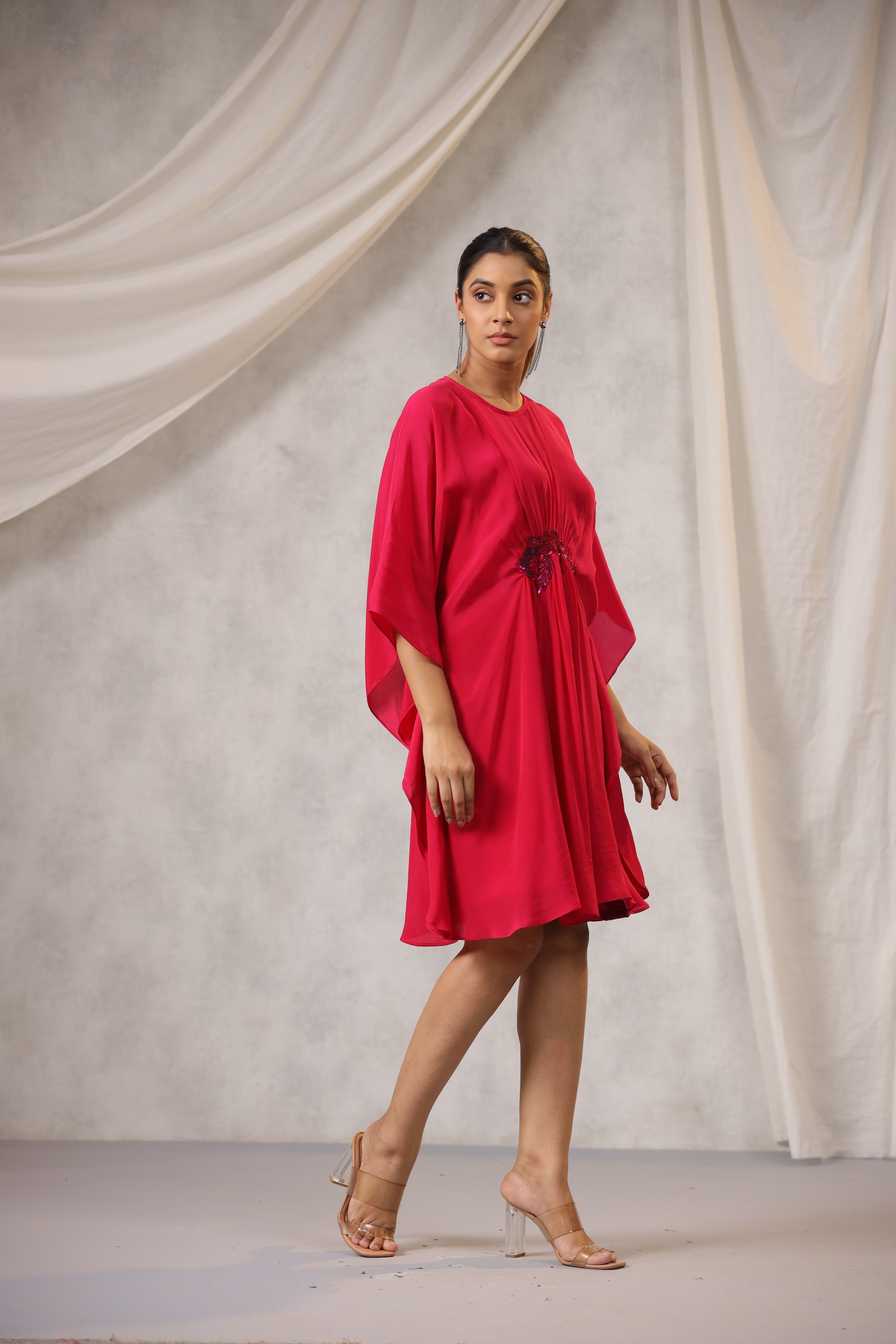 RASPBERRY PINK KAFTAN TUNIC