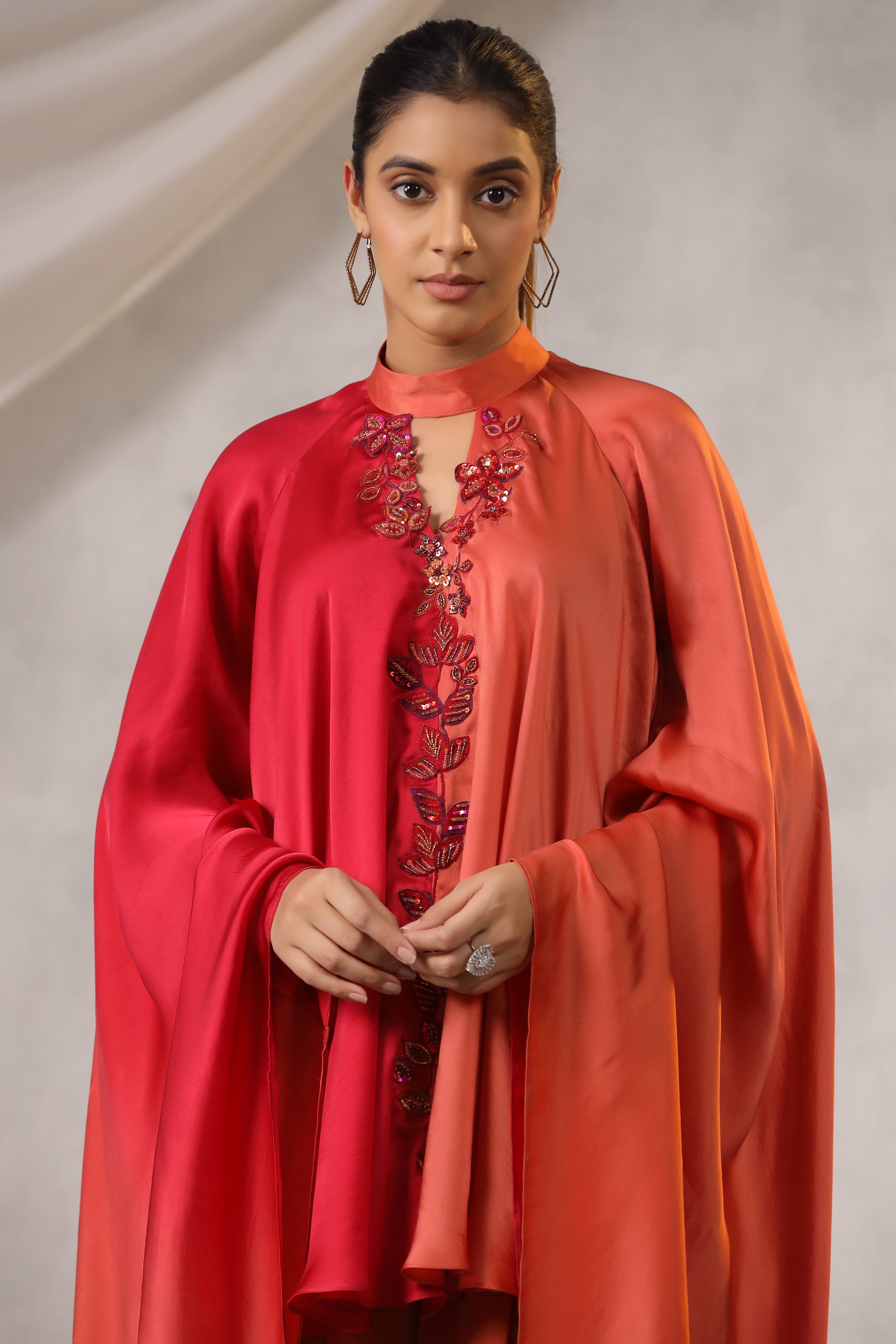 OMBRE SATIN TOP BOTTOM