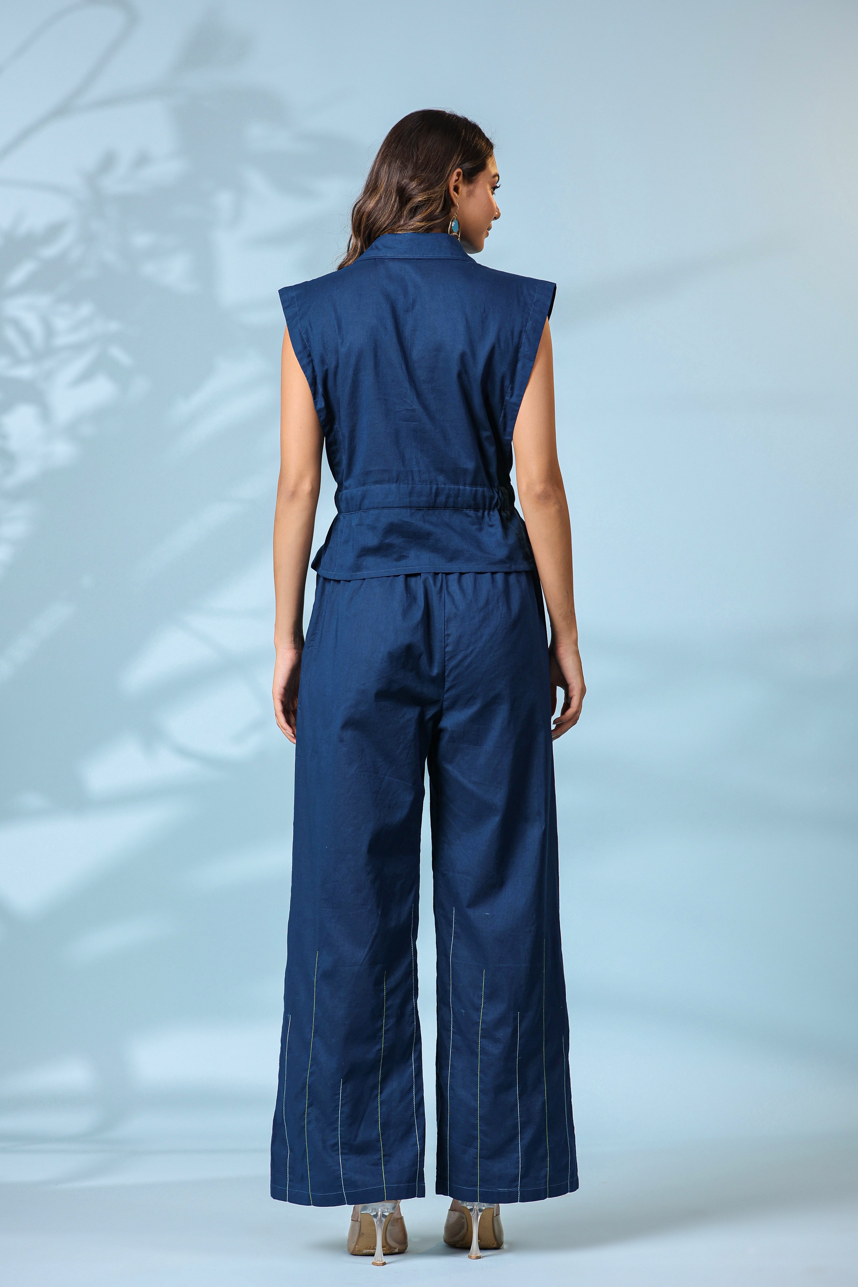 Navy Blue Top Bottom