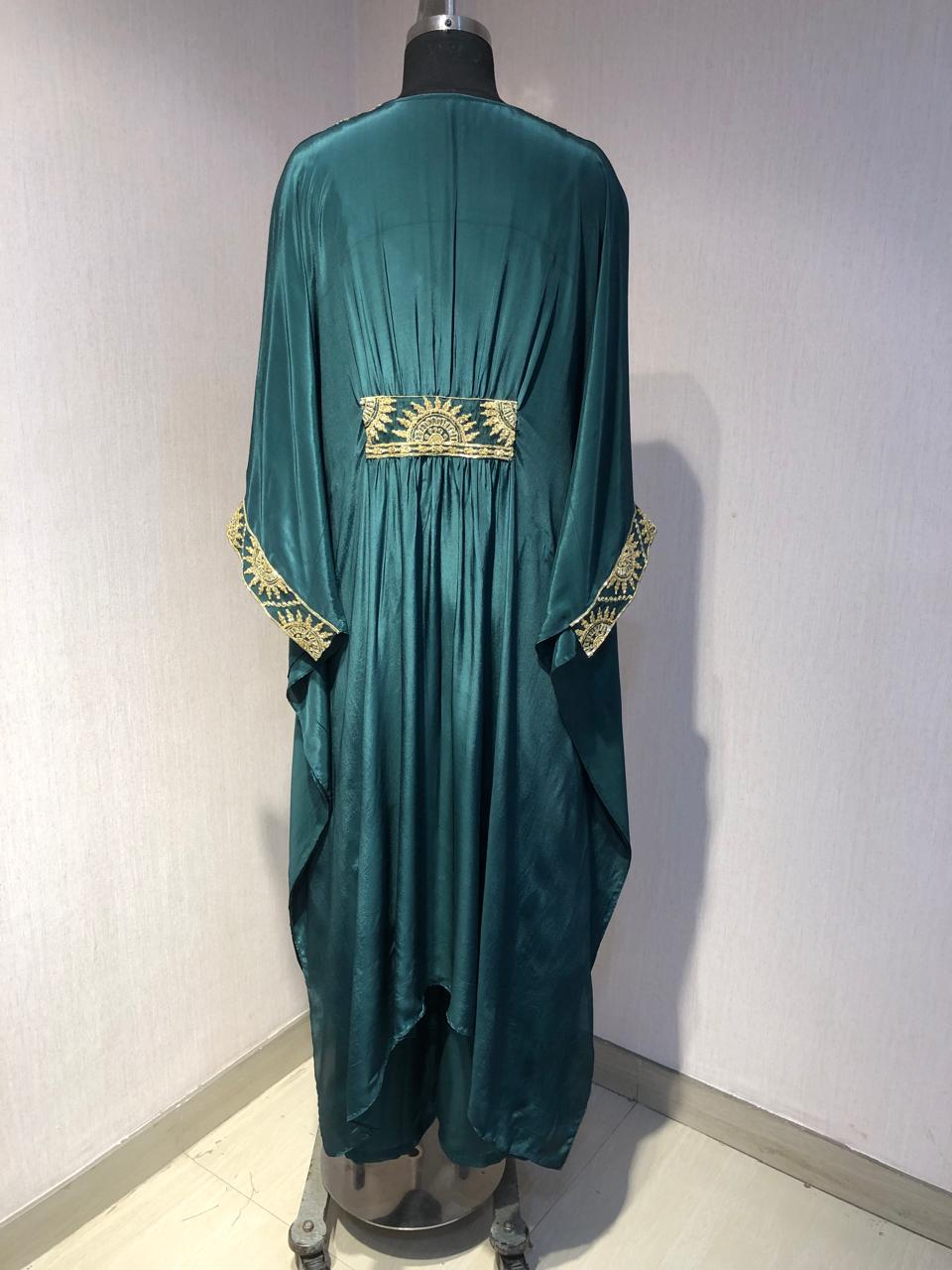 GREEN EMBROIDRED TOP BOTTOM