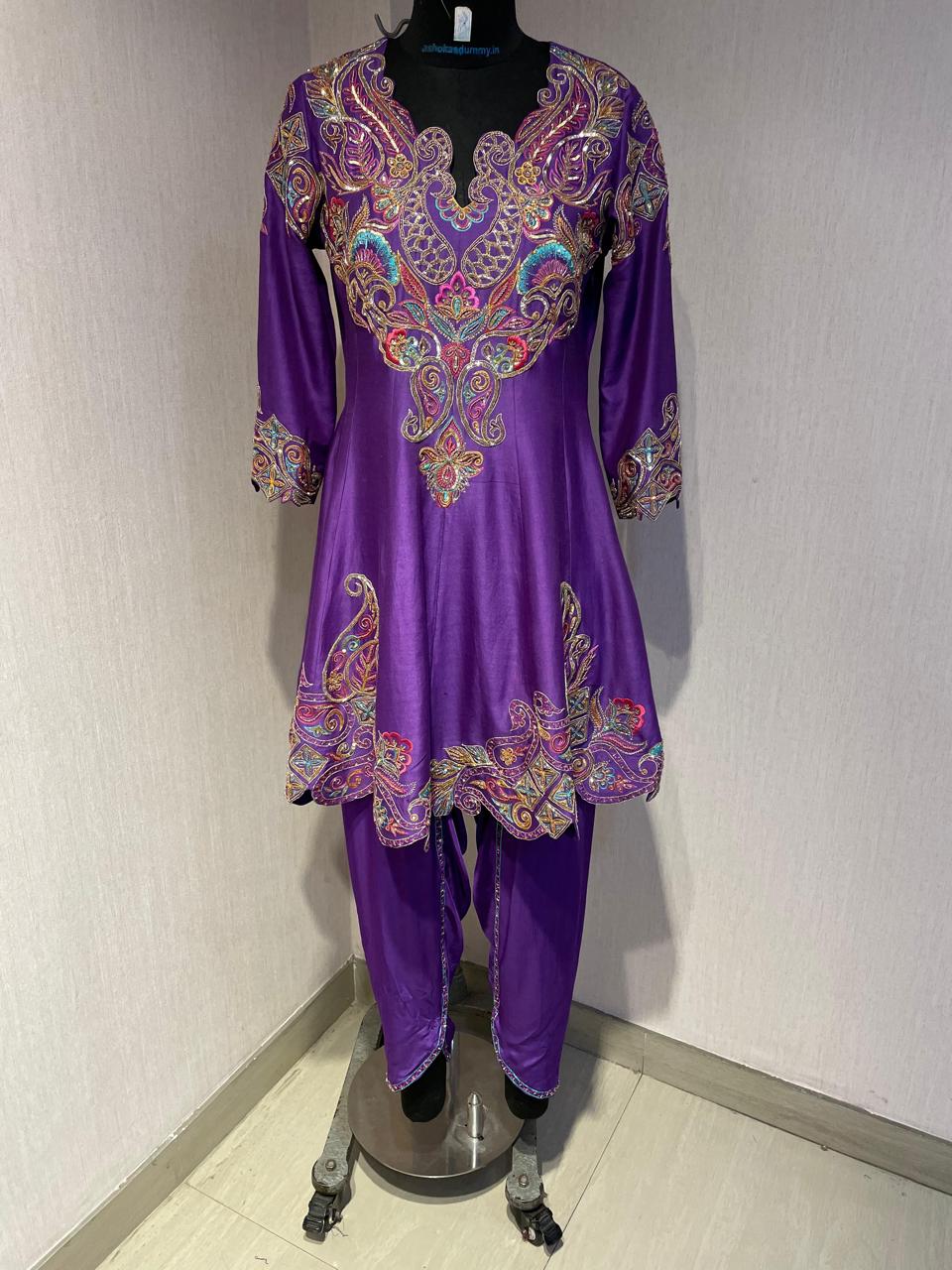 PURPLE KURTA SET WITH DUPATTA