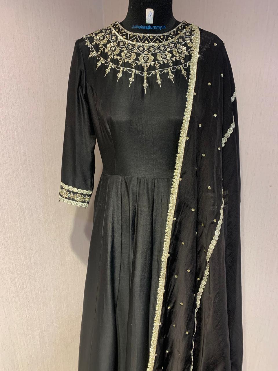 BALCK GOWN WITH DUPATTA