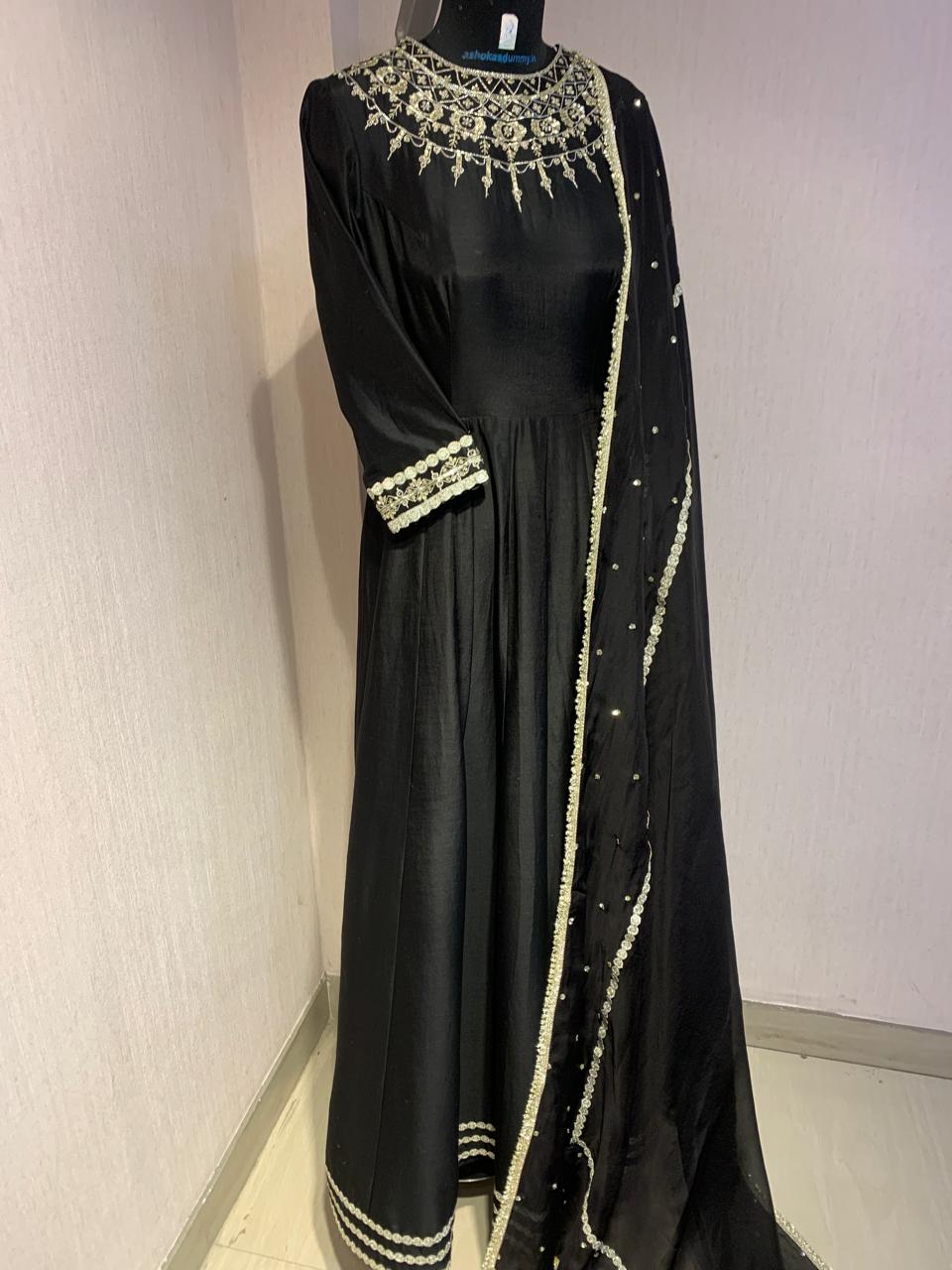 BALCK GOWN WITH DUPATTA