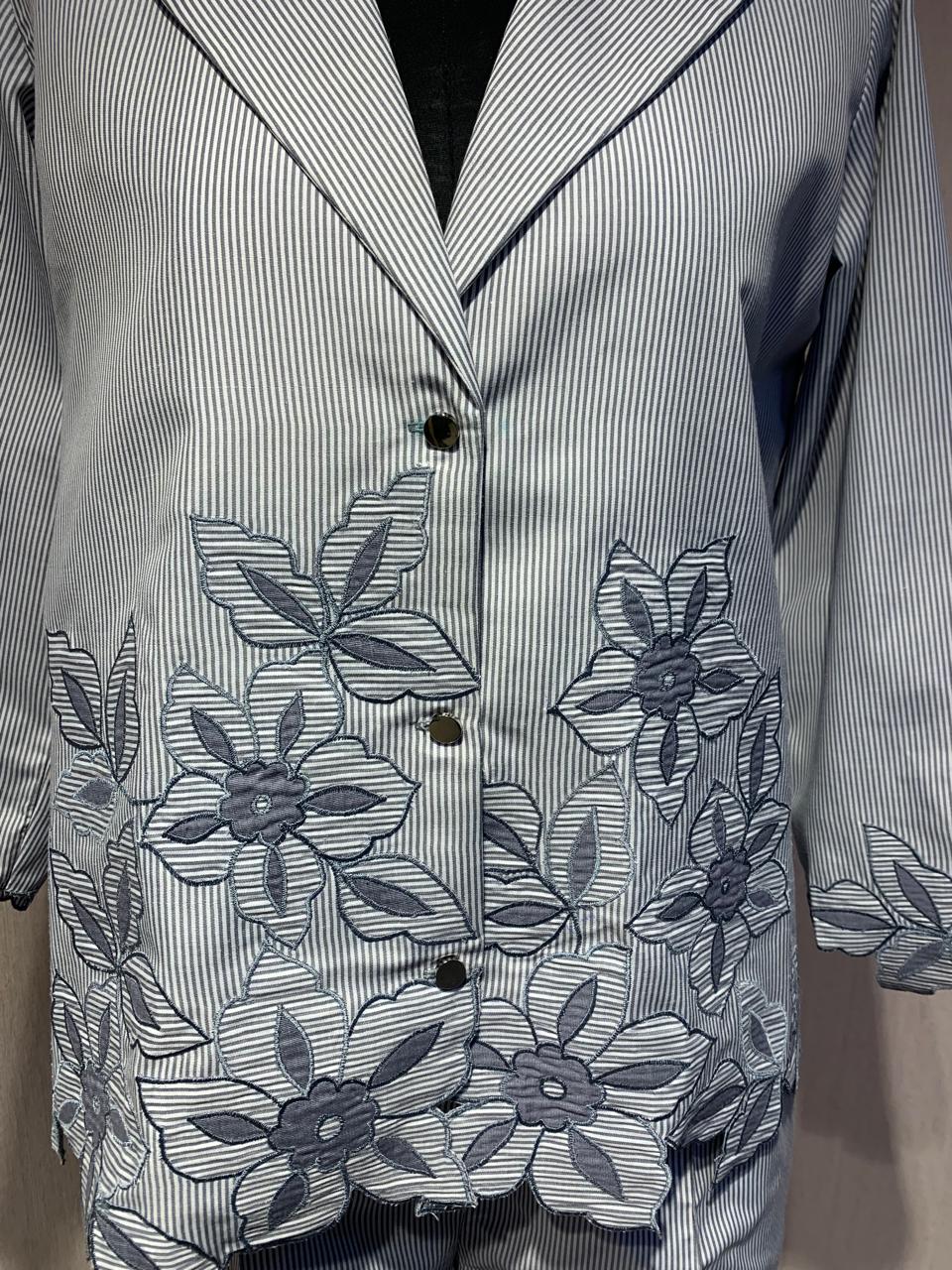 Soft Grey Floral Co-ord Set