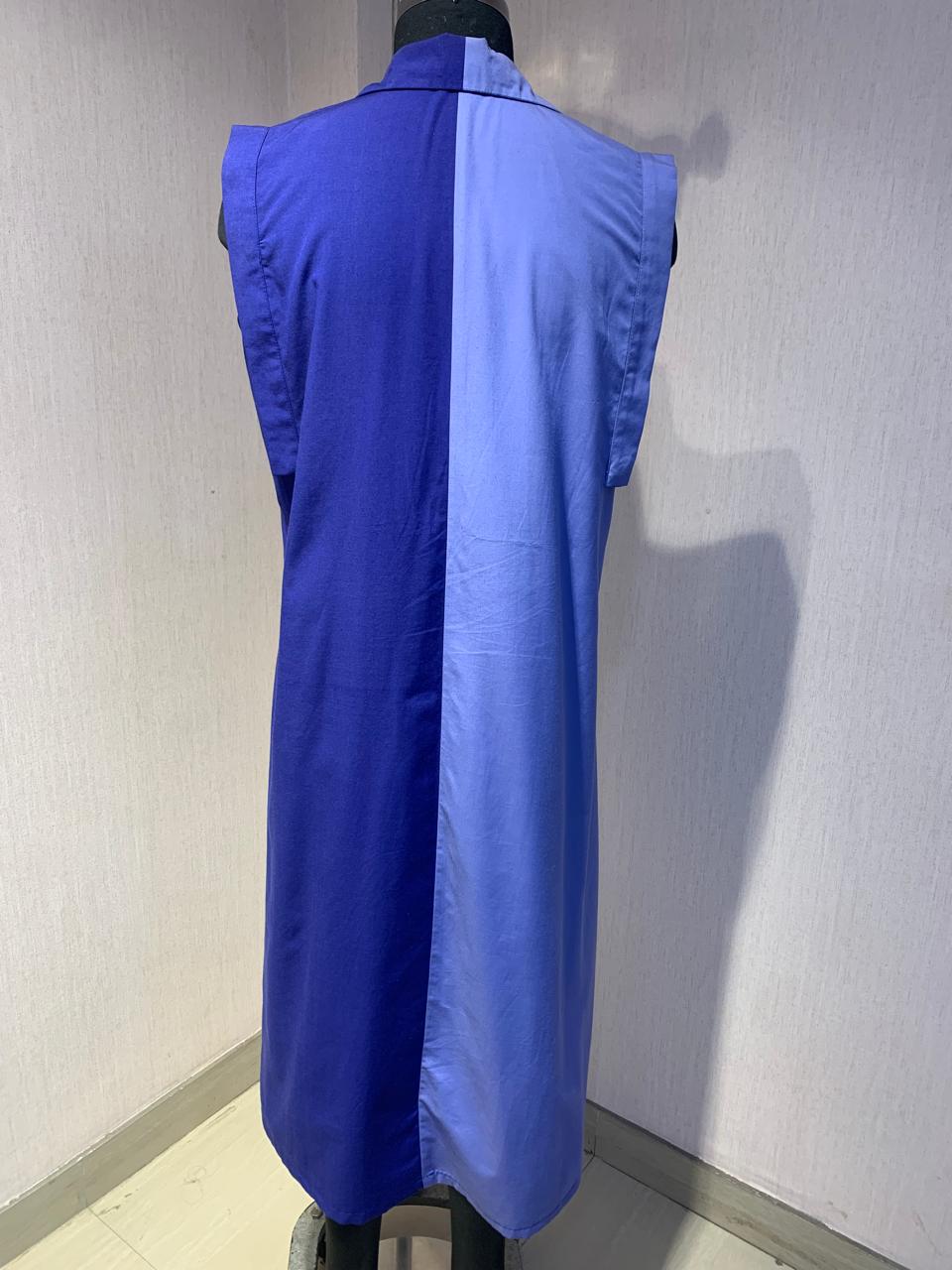 FLORAL EMBROIDERED STYLISH SHIRT DRESS.