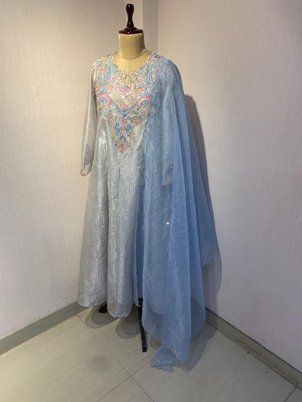 ROYAL EMBROIDERED ANARKALI SET.