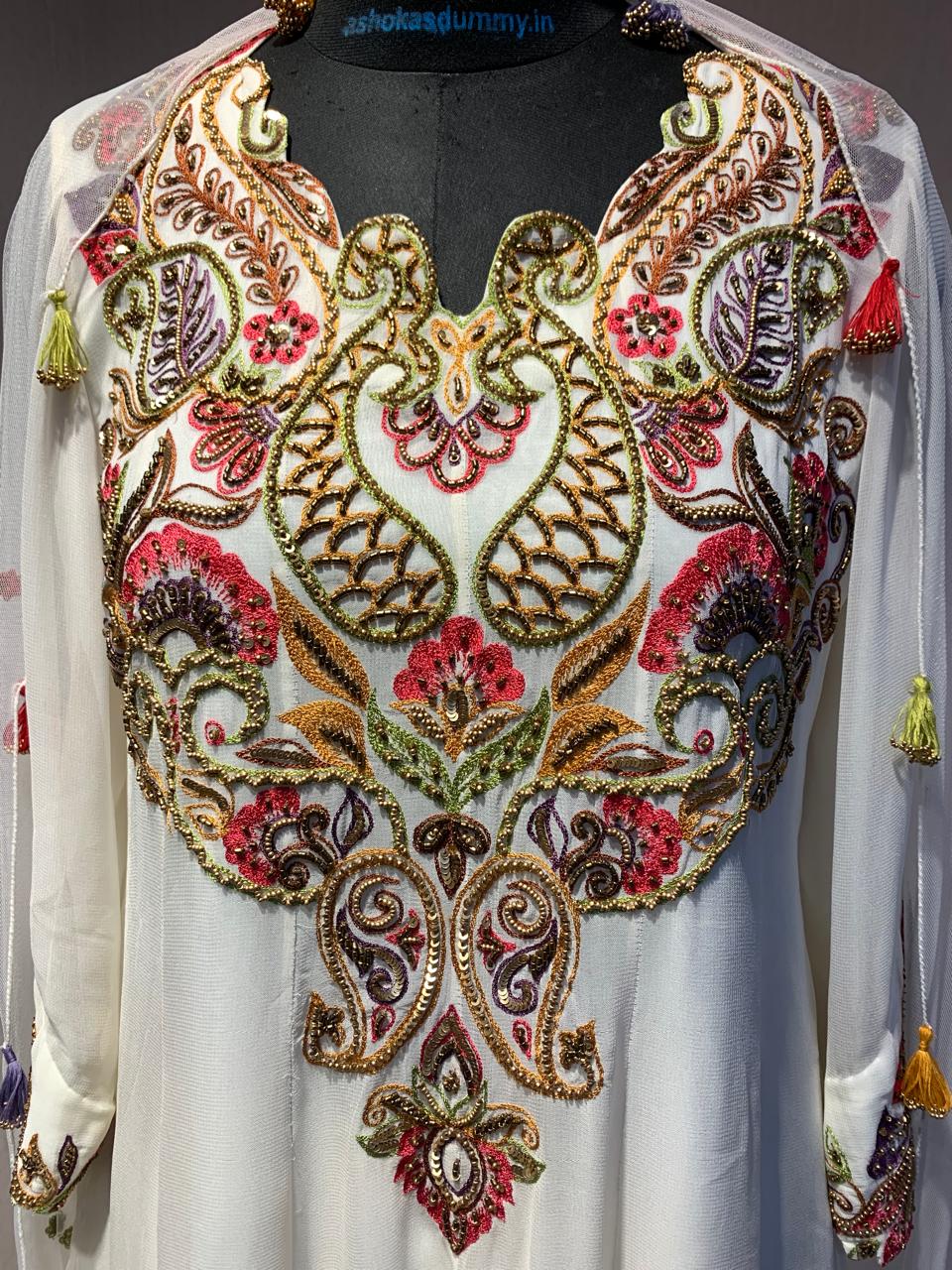 WHITE KURTA SET WITH DUPATTA