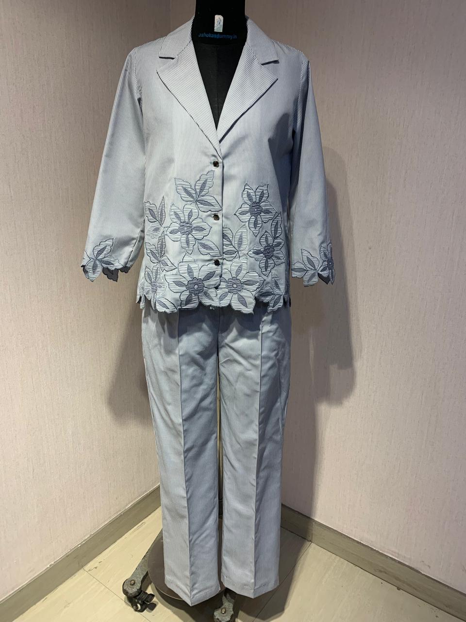 Soft Grey Floral Co-ord Set