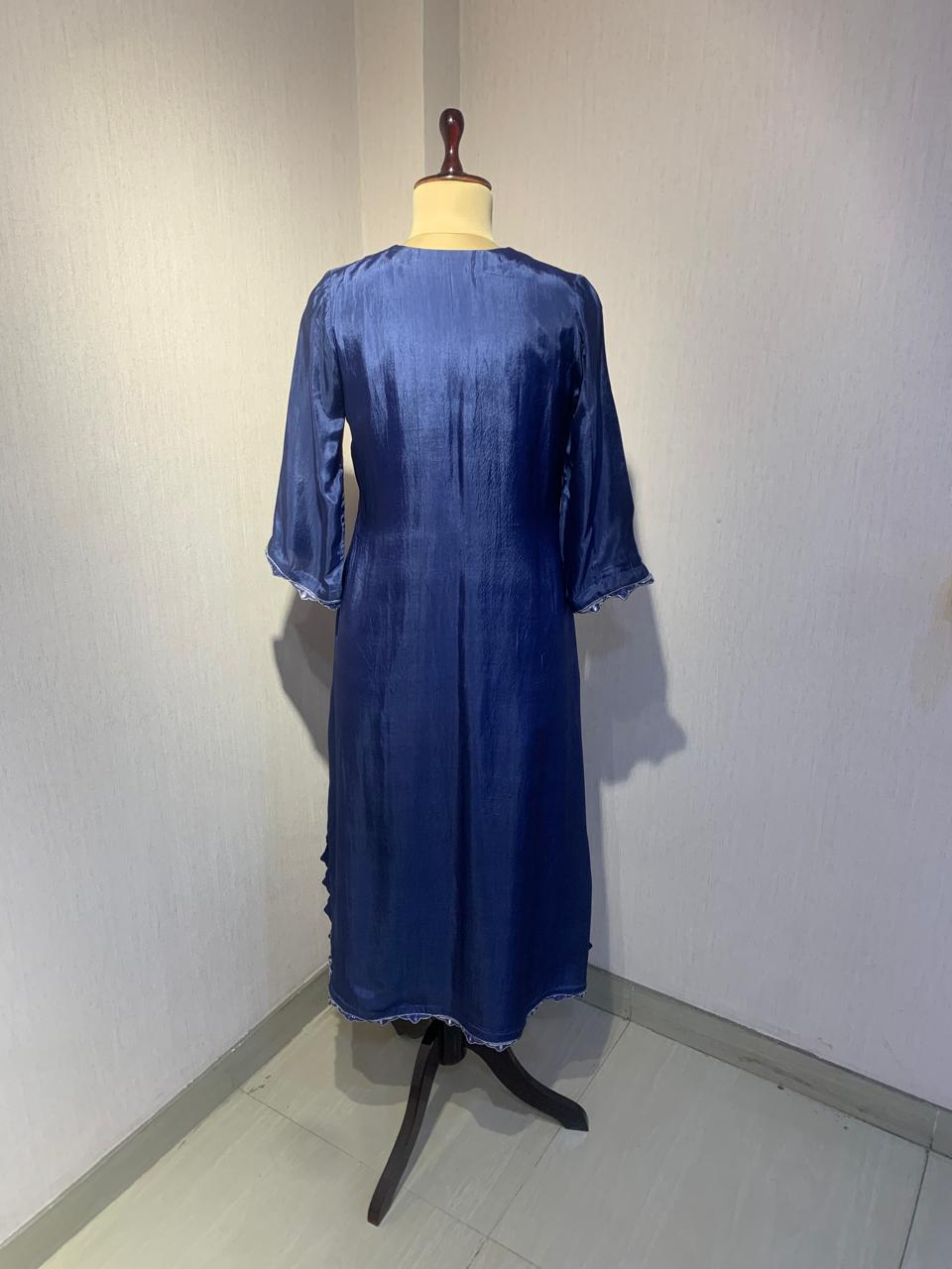 ELEGANT BLUE KAFTAN STYLE ETHNIC WEAR.