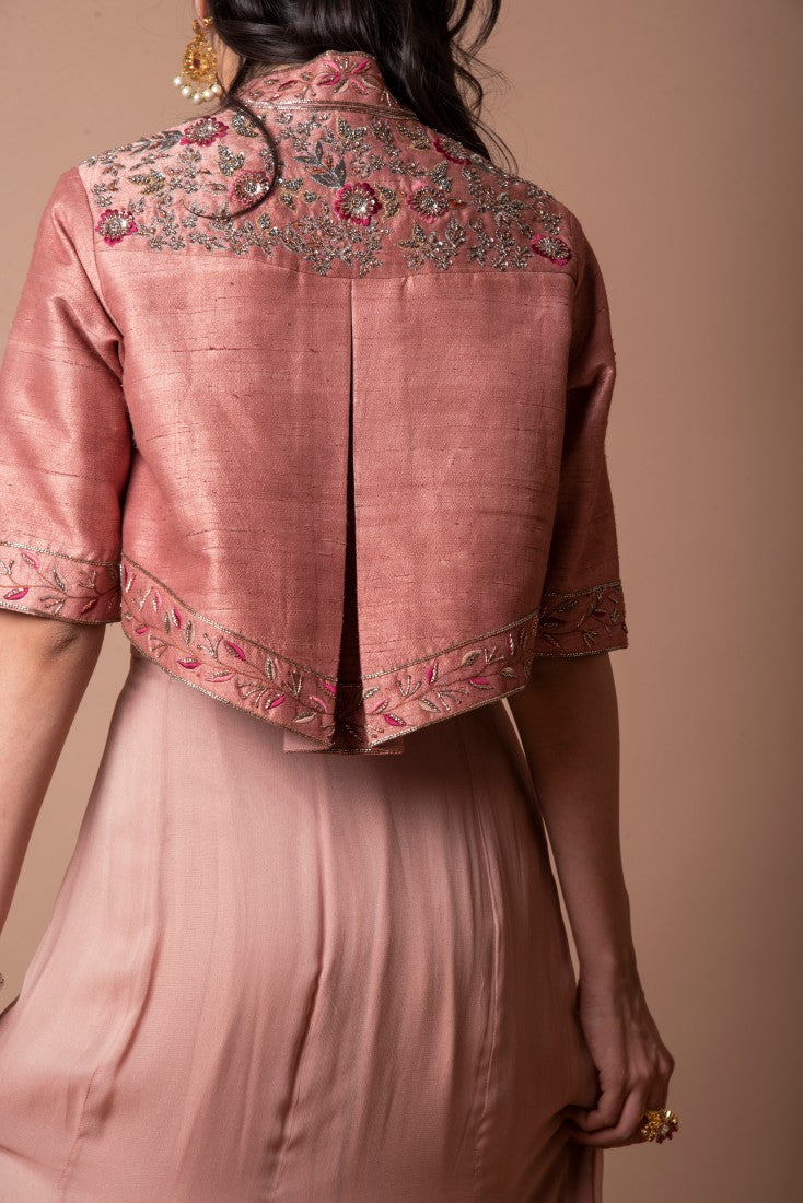 Asymmetrical jacket set