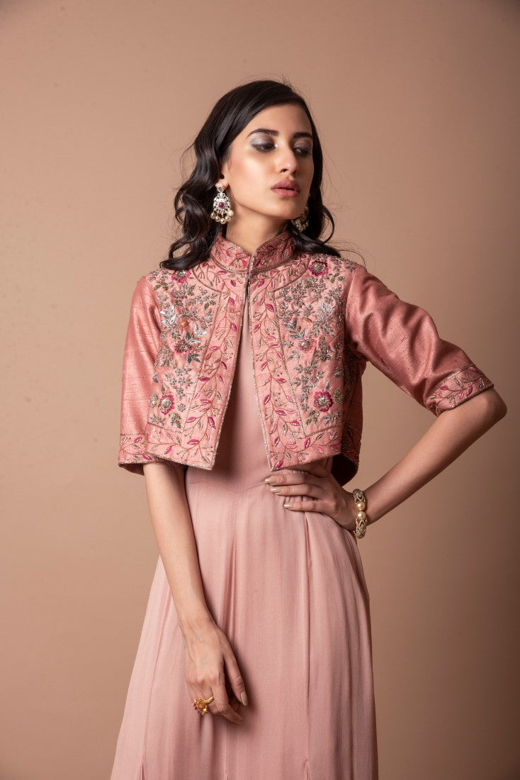 Asymmetrical jacket set