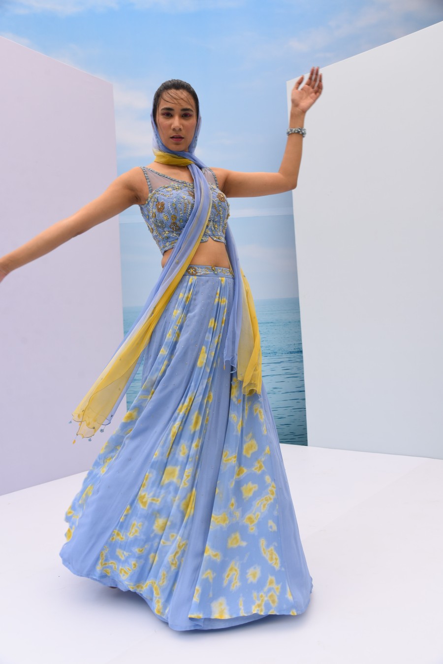 Tie & Dye lehenga set