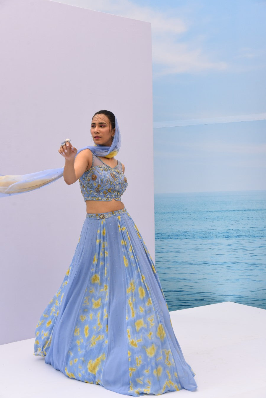 Tie & Dye lehenga set