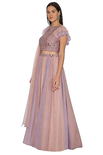 Dual tone lehenga set