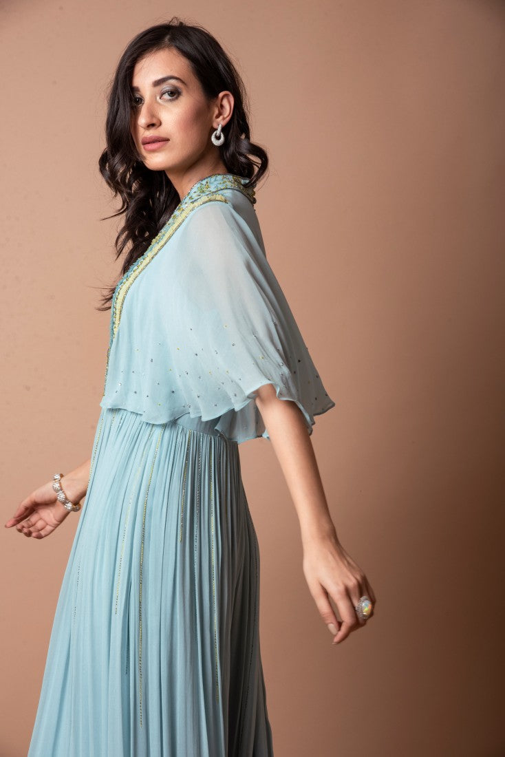 JUMPSUIT WITH FLARED SLEEVE