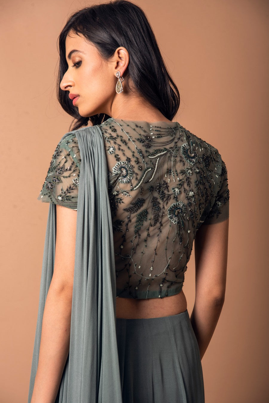 Georgette Draped Saree