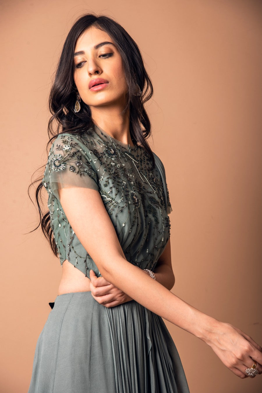 Georgette Draped Saree