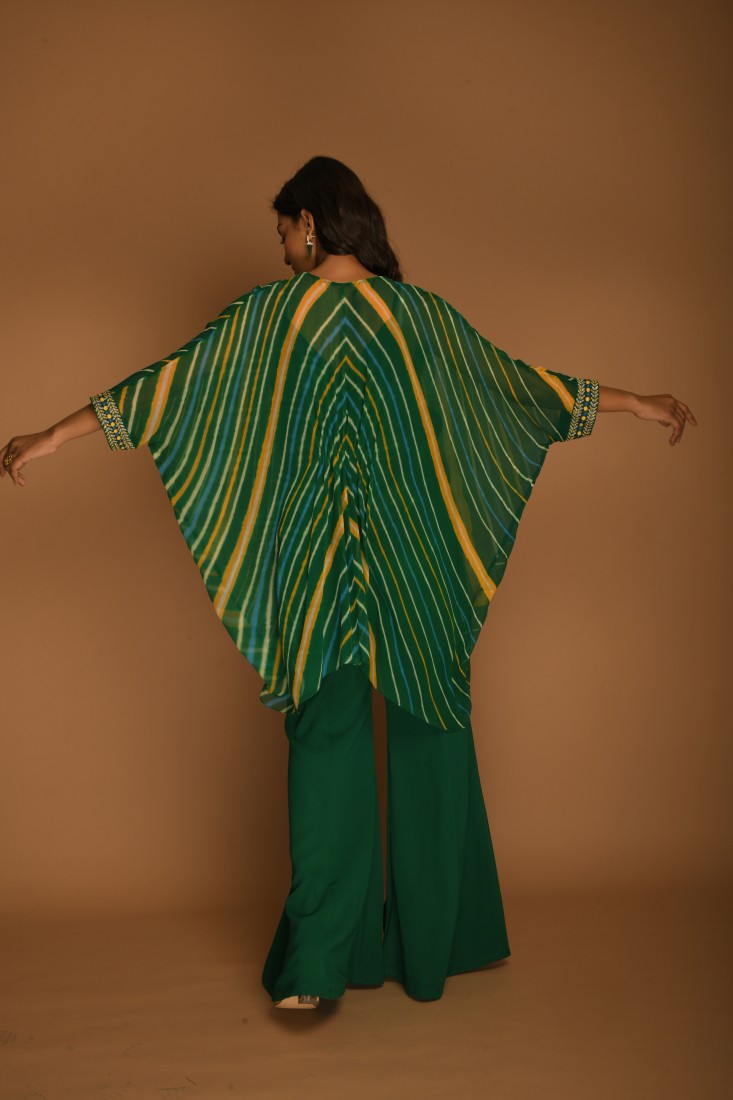 EMERALD GREEN TOP PANT SET