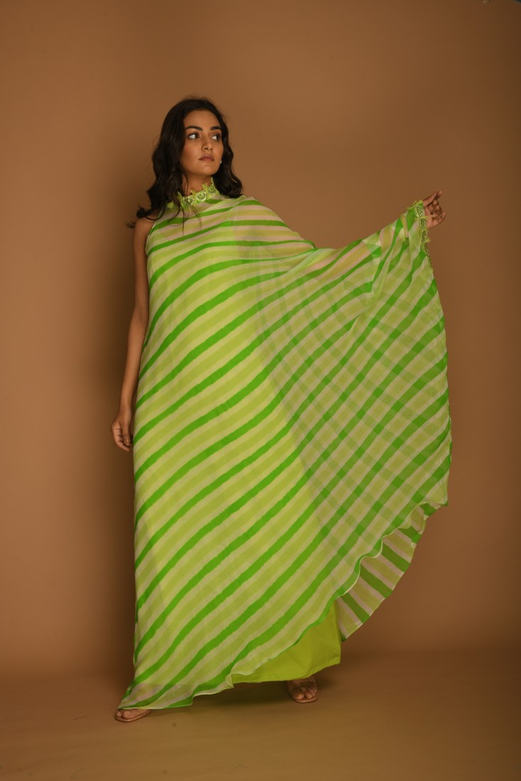 Leheriya high neck tunic