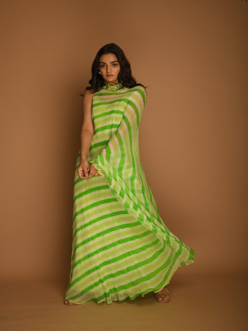 Leheriya high neck tunic