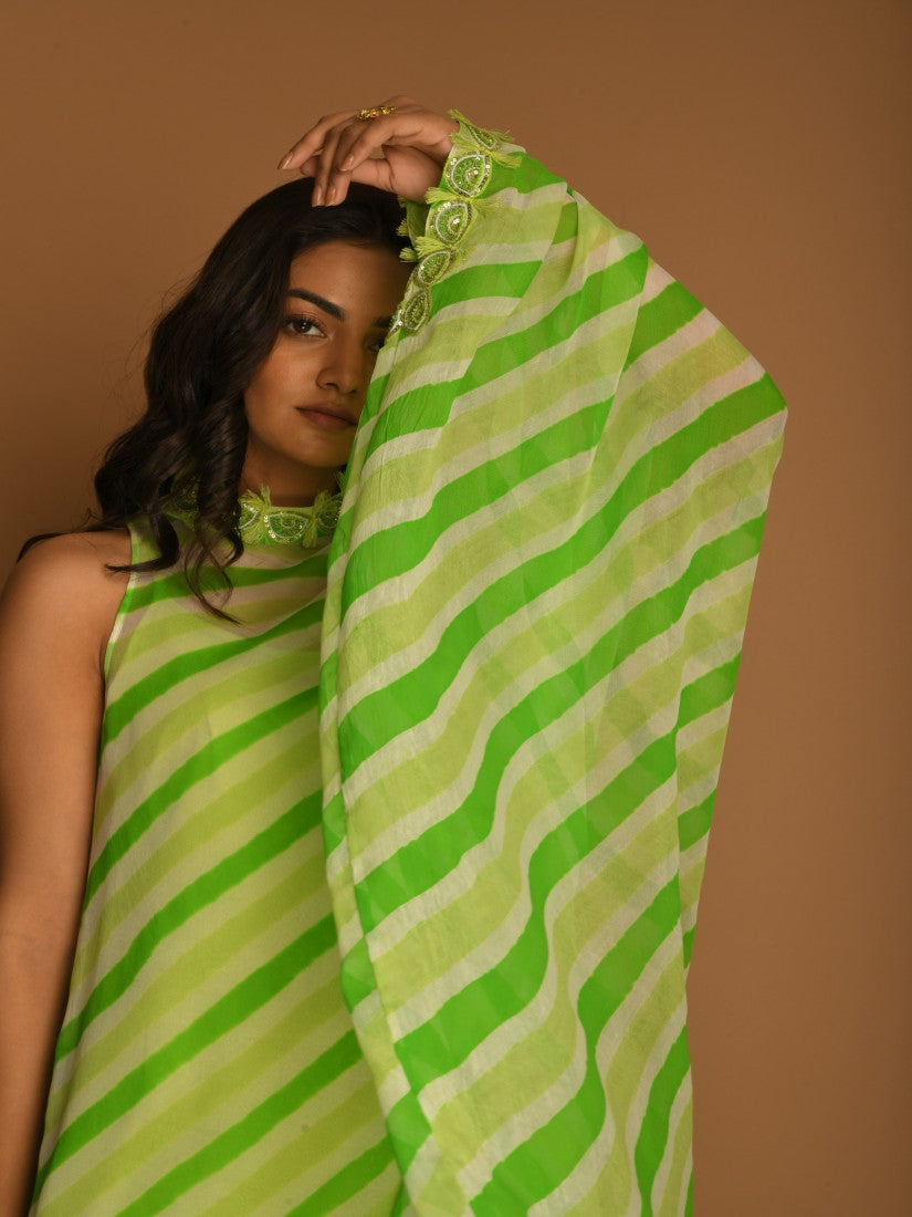 Leheriya high neck tunic