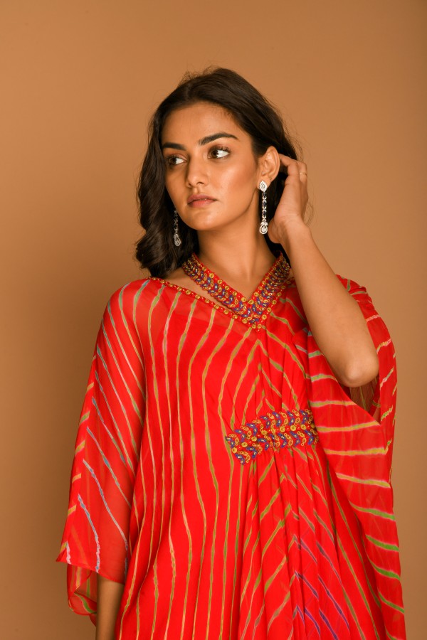 Leheriya Kaftan top with pant