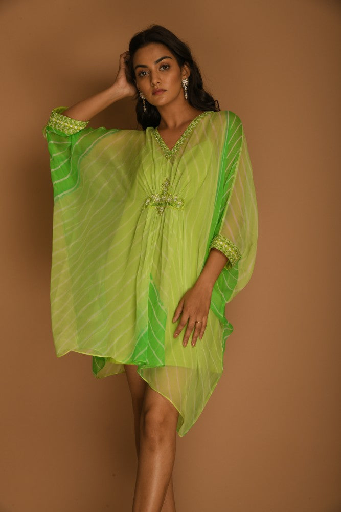 Lime Green Kaftan Tunic