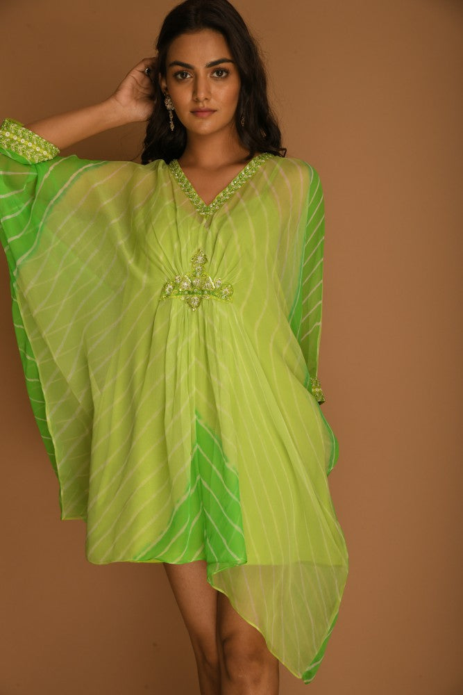 Lime Green Kaftan Tunic