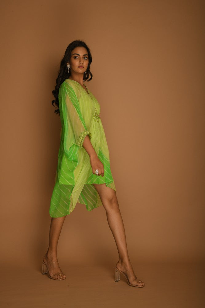 Lime Green Kaftan Tunic