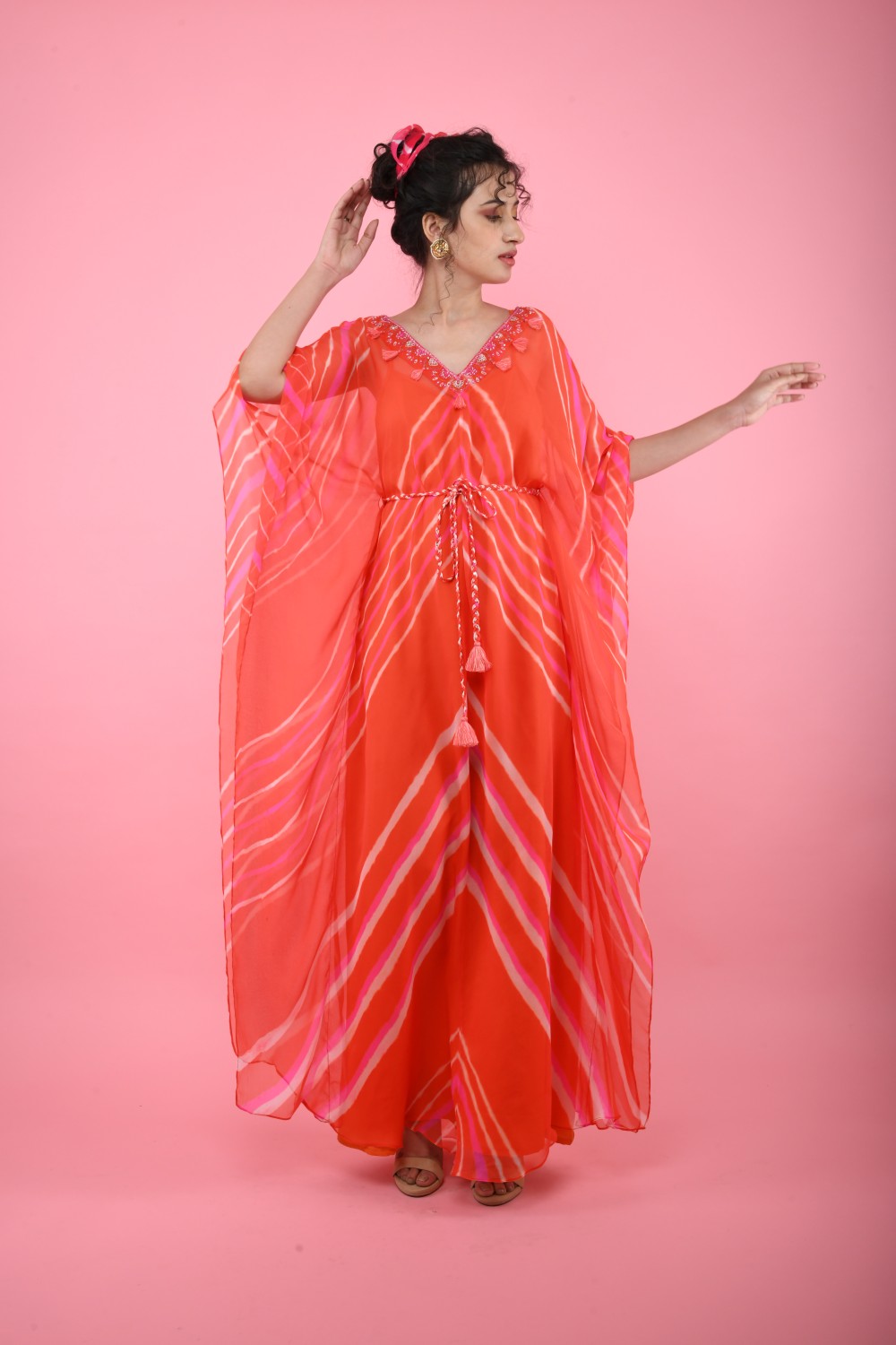 Leheriya Kaftan Tunic