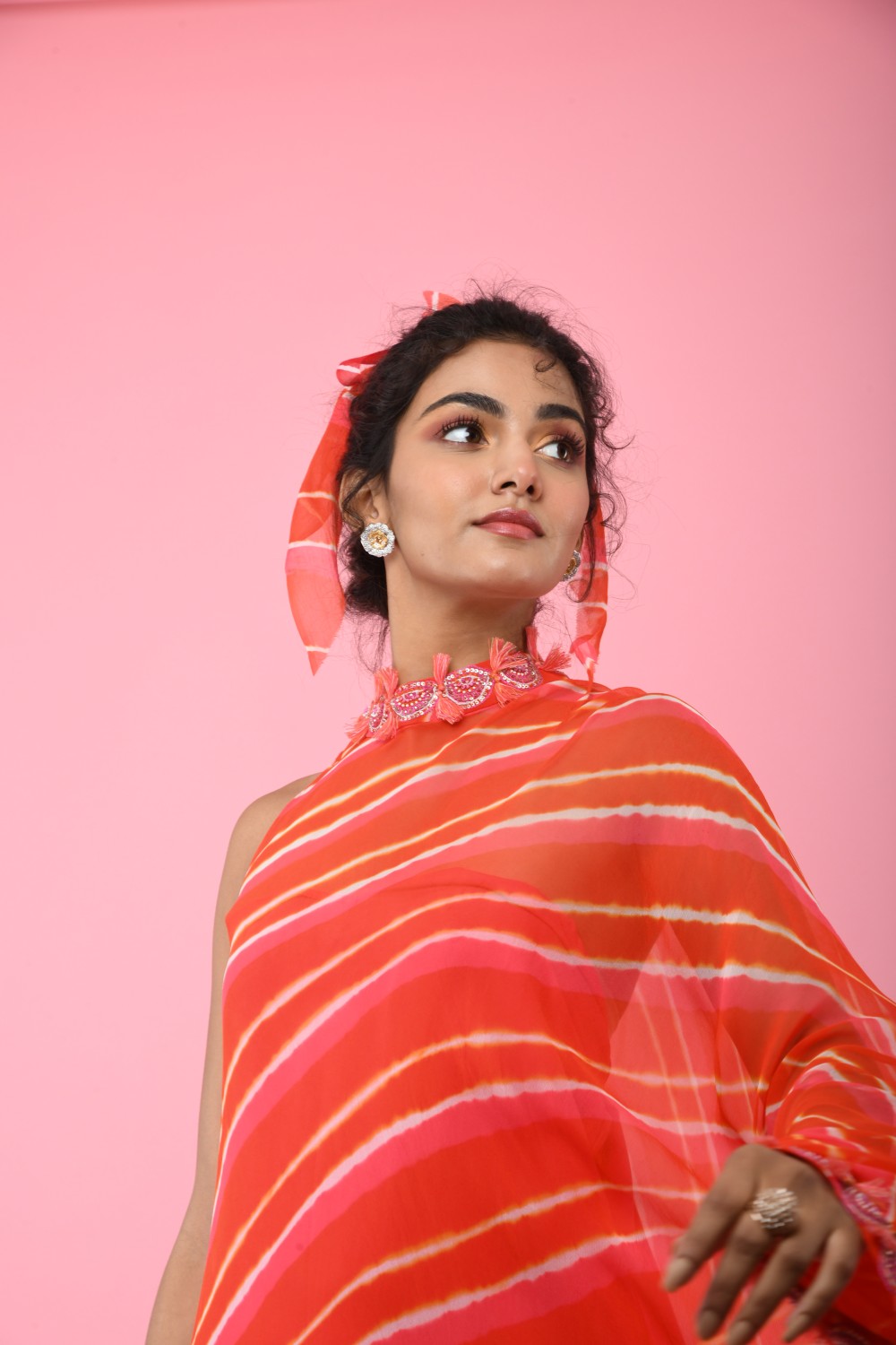 Leheriya High Neck Tunic