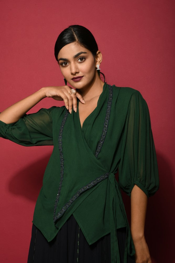 Wrap Around Top and Pant Set