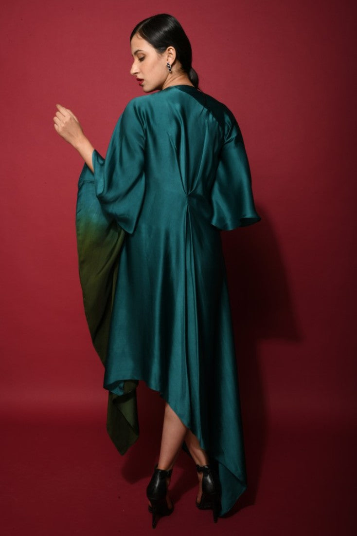 Teal green ombre tunic