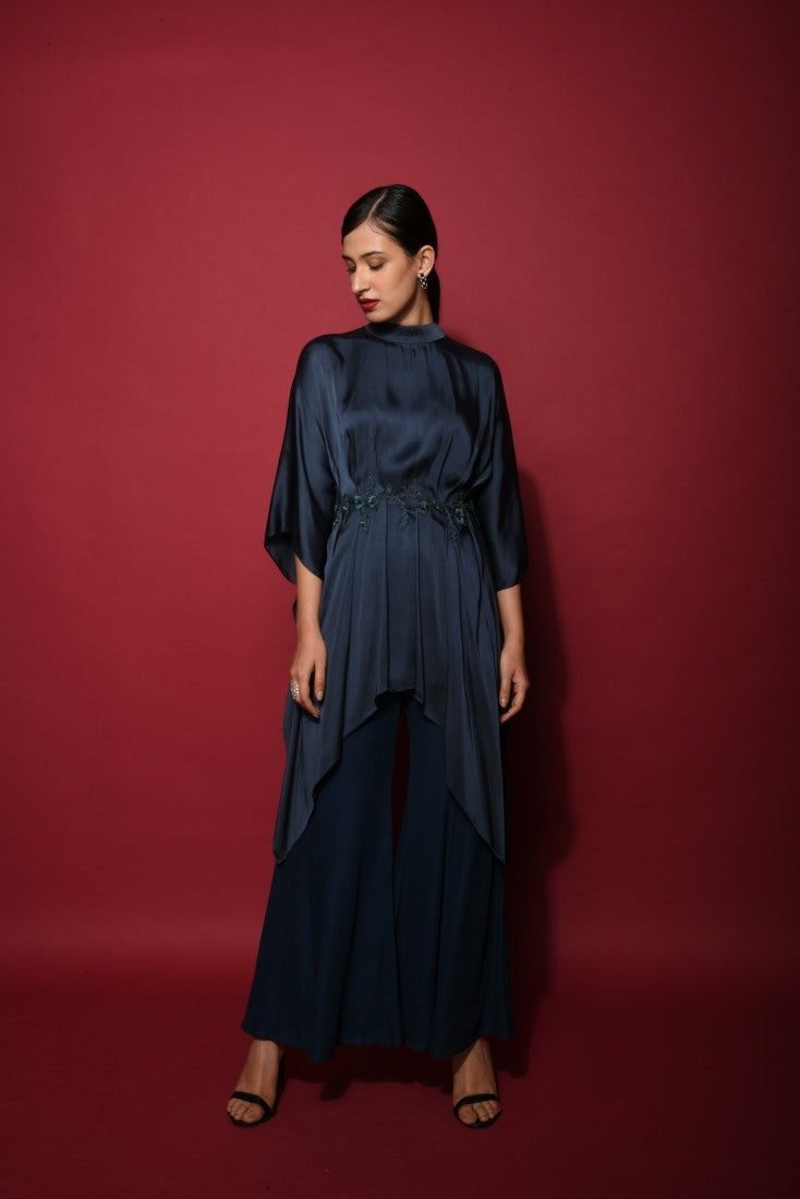 Dark blue ombre tunic