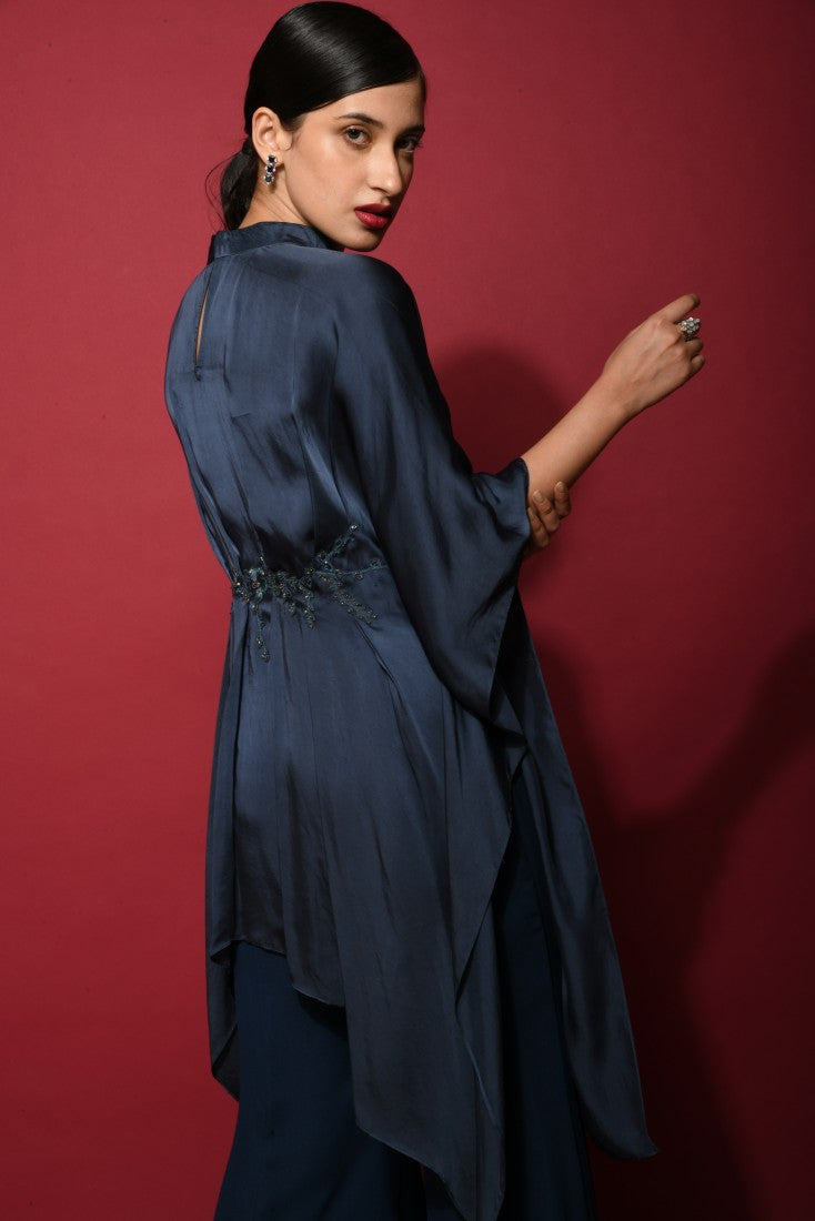 Dark blue ombre tunic