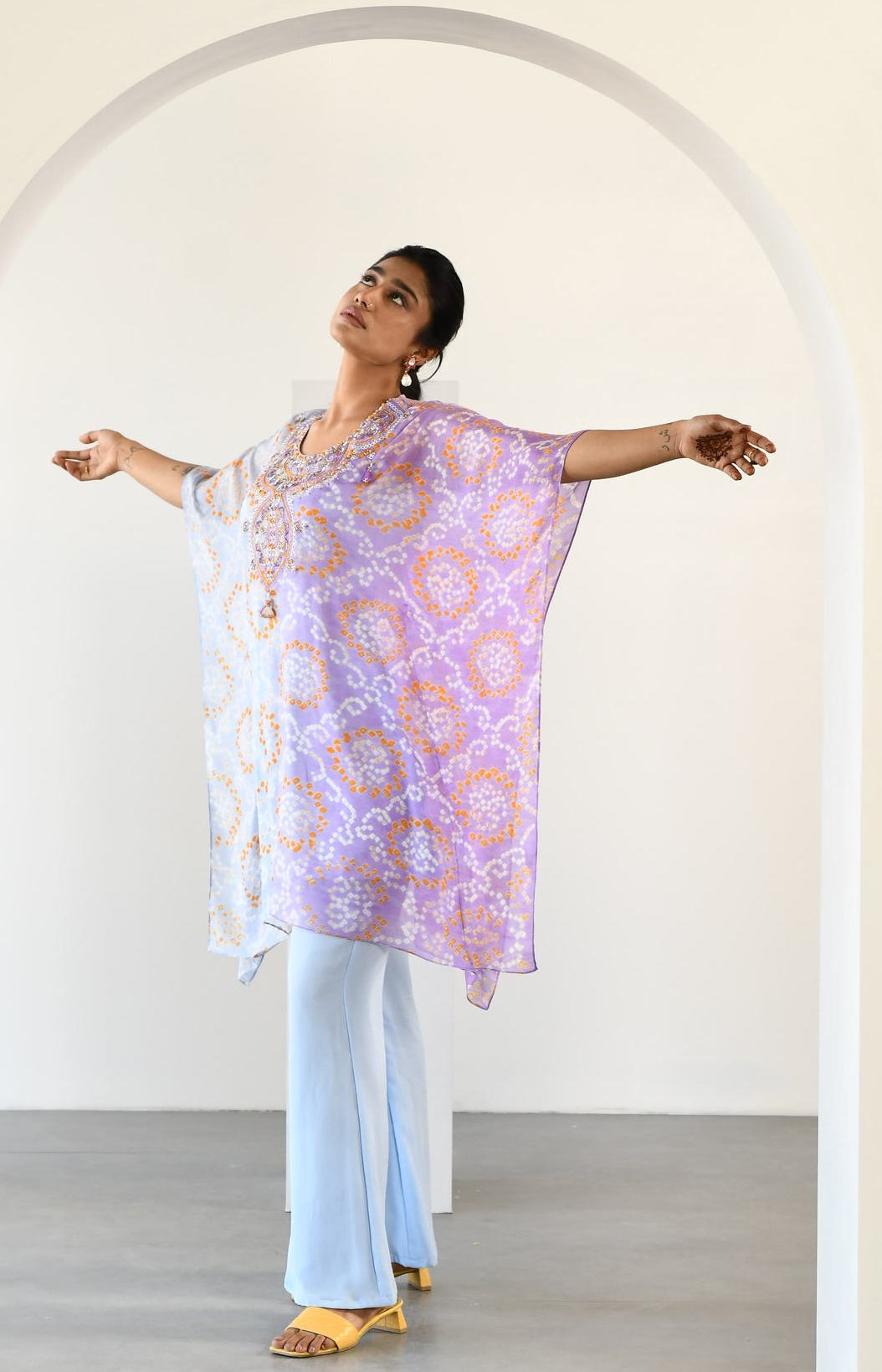 SKY BLUE LAVENDER TOP BOTTOM