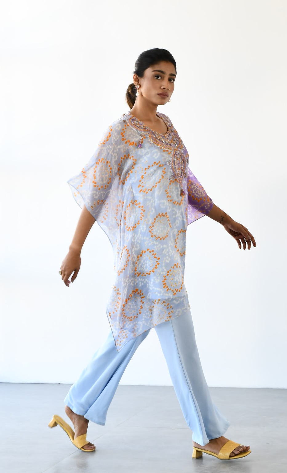 SKY BLUE LAVENDER TOP BOTTOM