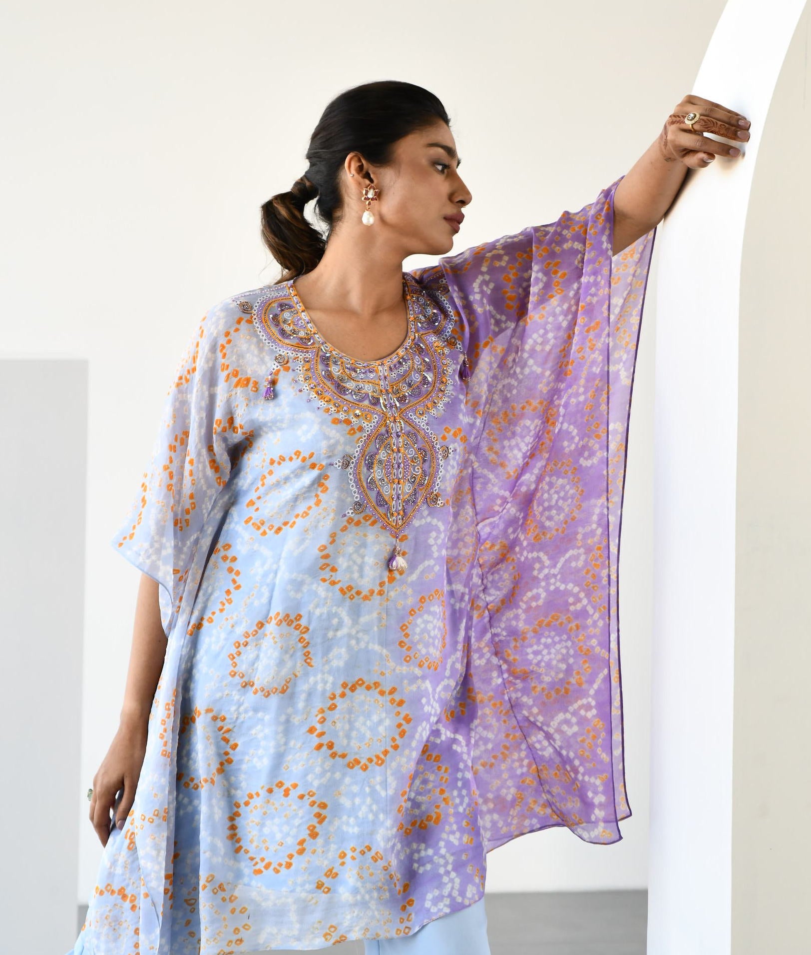 SKY BLUE LAVENDER TOP BOTTOM