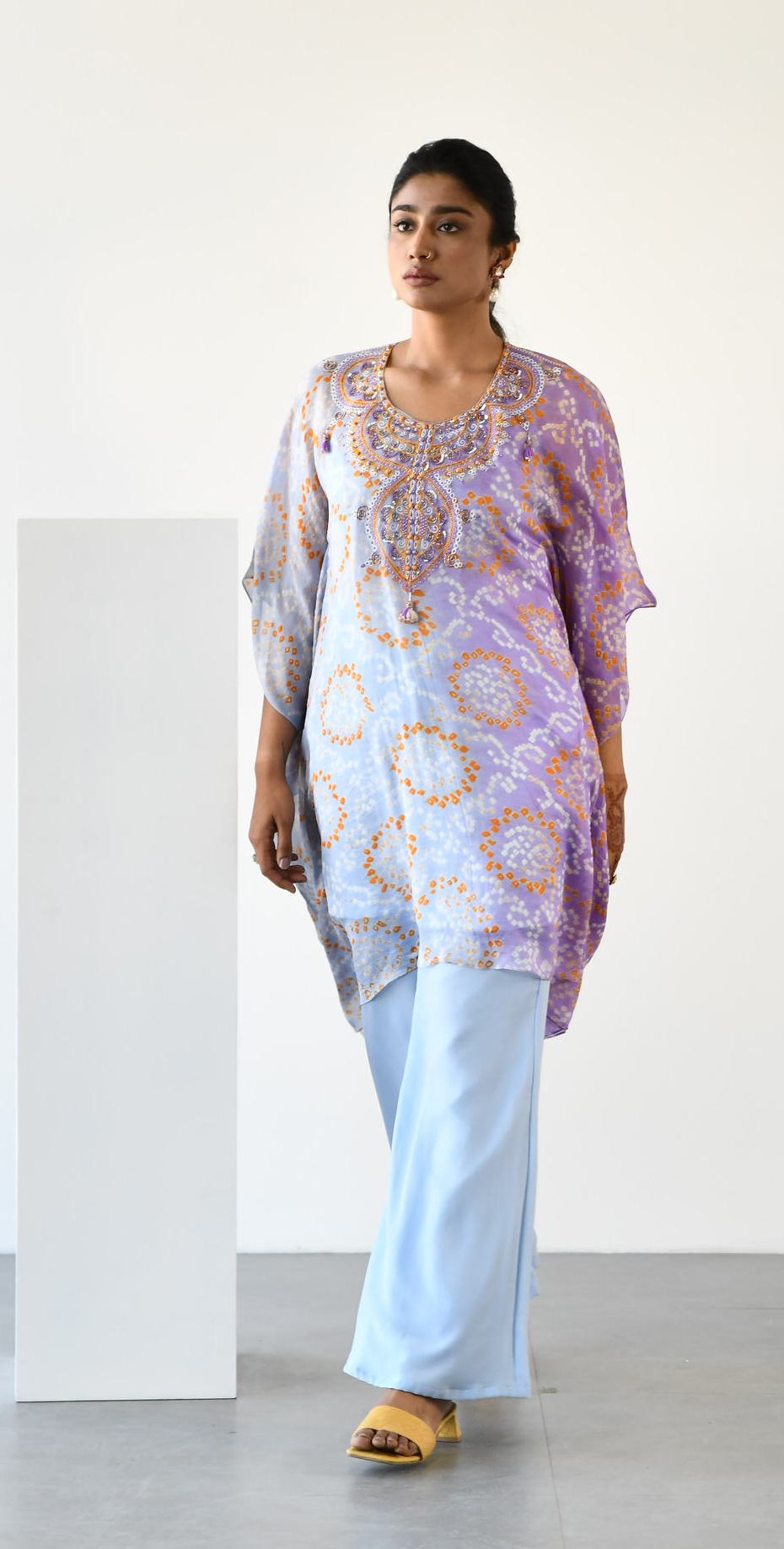 SKY BLUE LAVENDER TOP BOTTOM