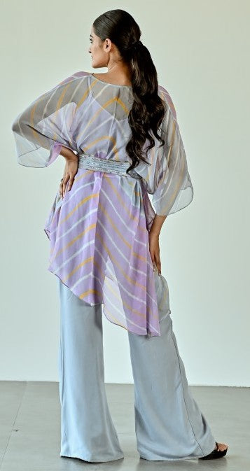 Lavender Sky blue top pant set