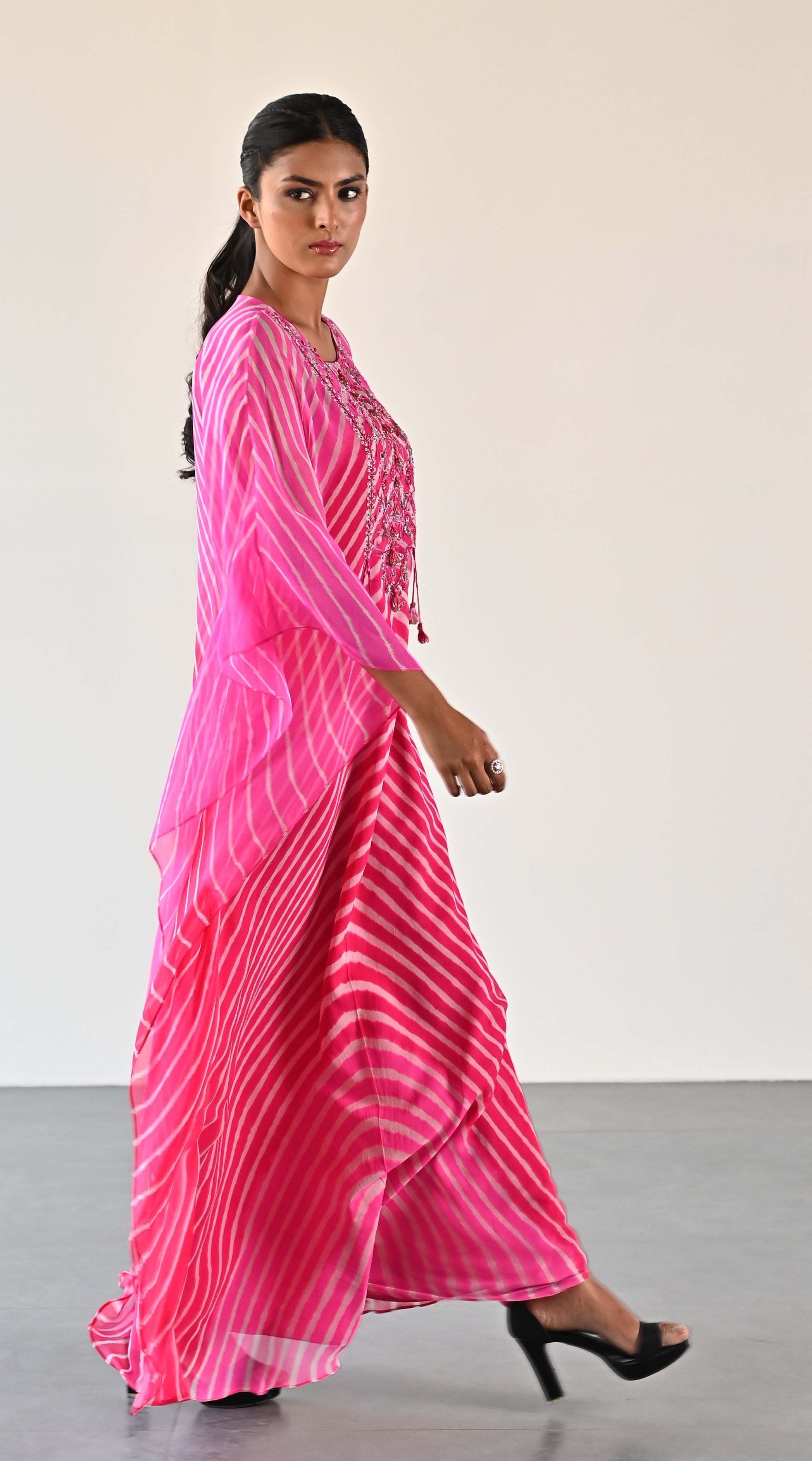 RASPBERRY PINK LEHERIYA TUNIC
